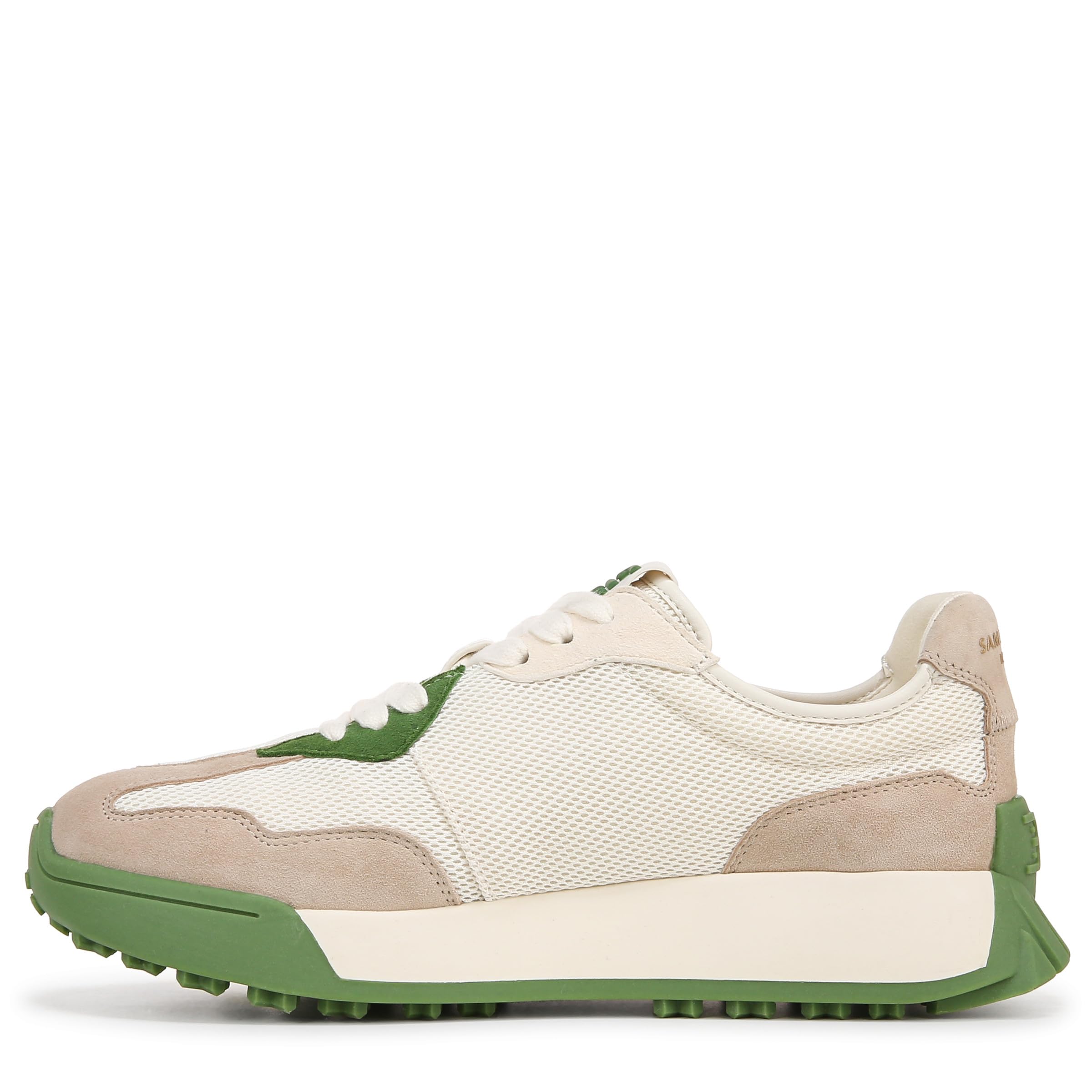 Sam Edelman Langley sneaker in green multi colorway with mesh upper and green accents