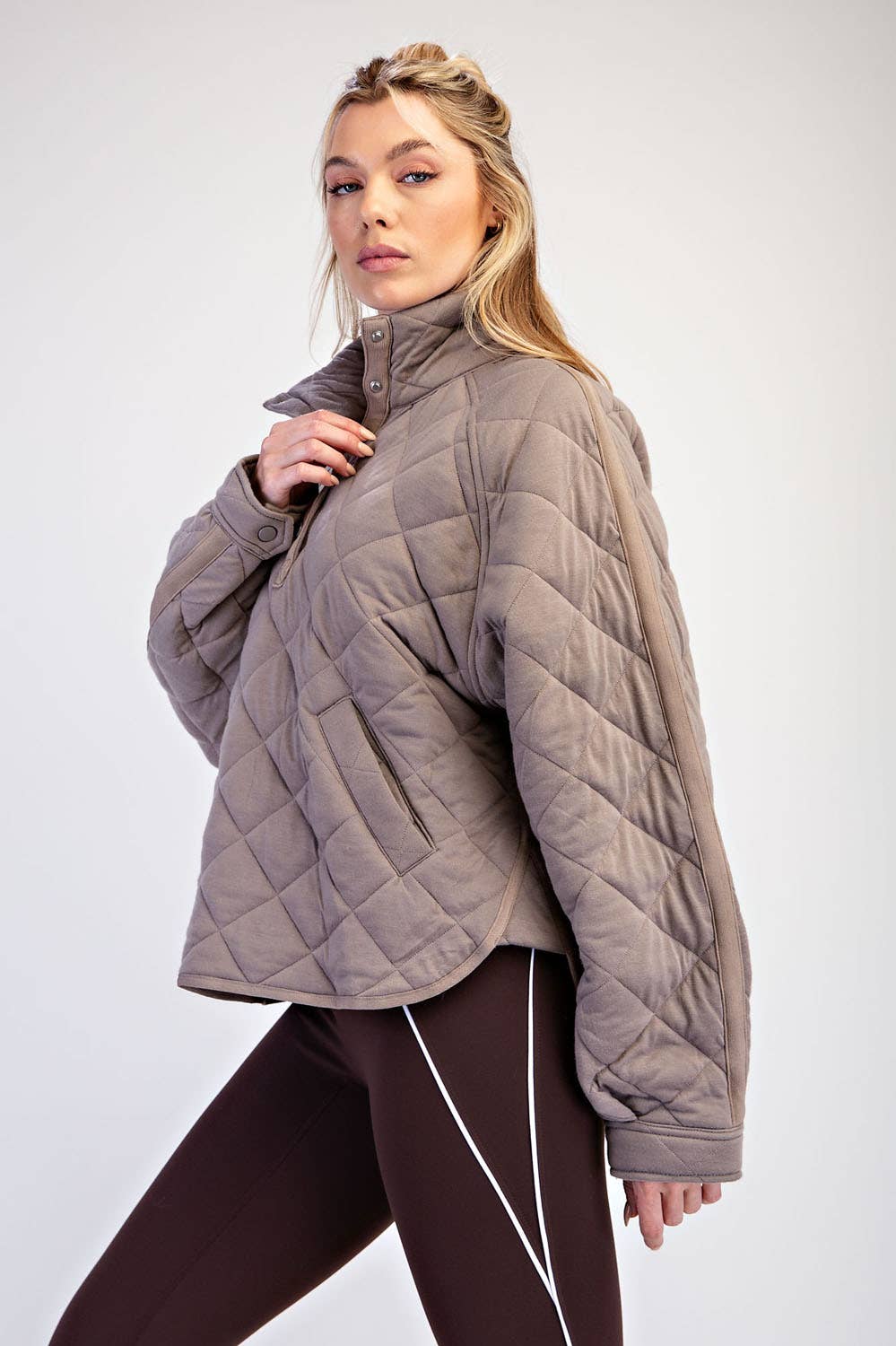 Everyday Quilted Jacket | Taupe