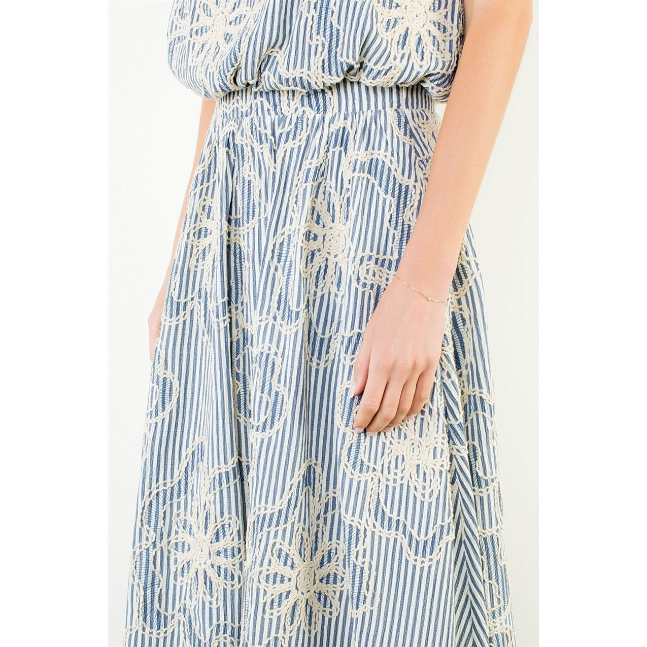 Callie Skirt | Blue Stripe