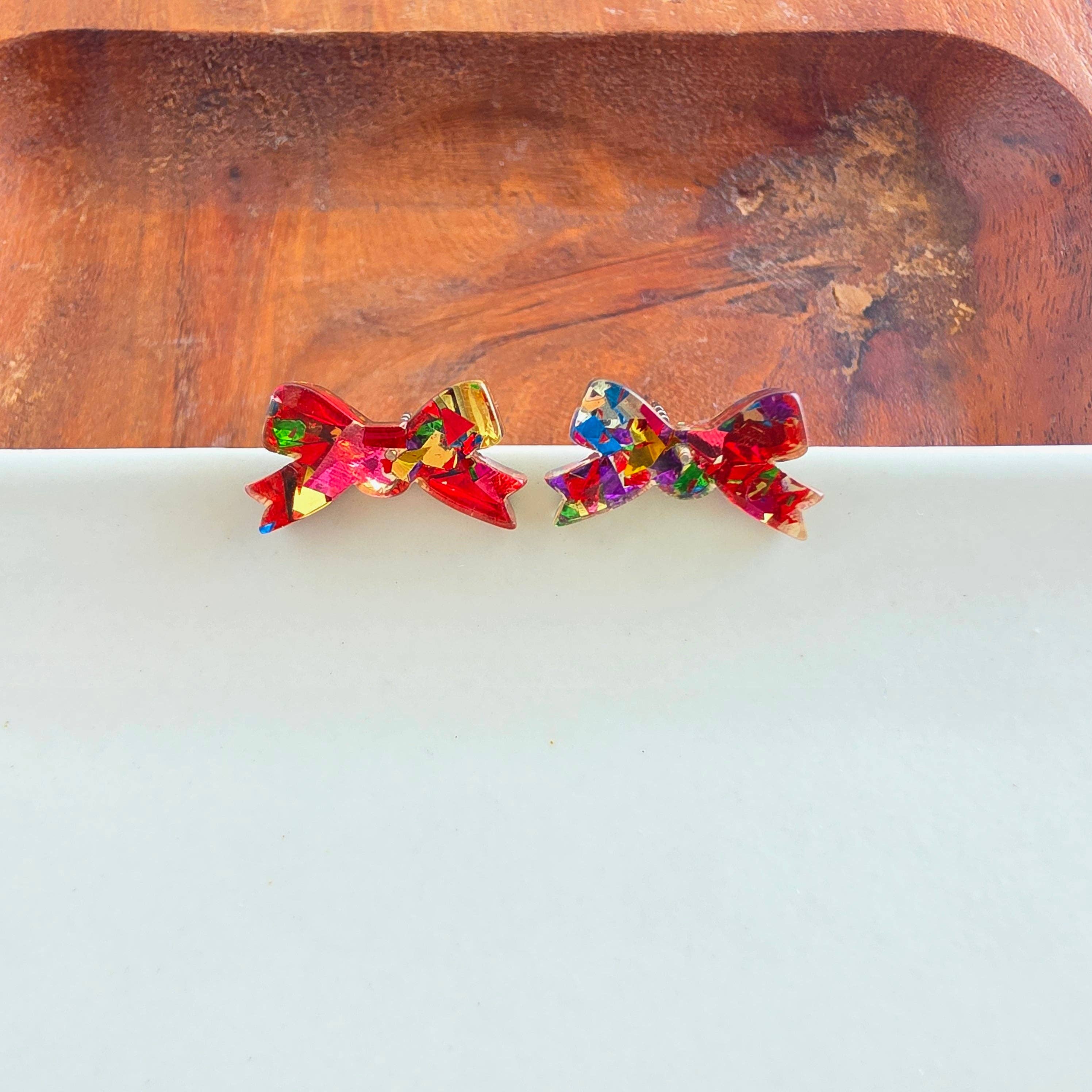 Noelle Bow Studs