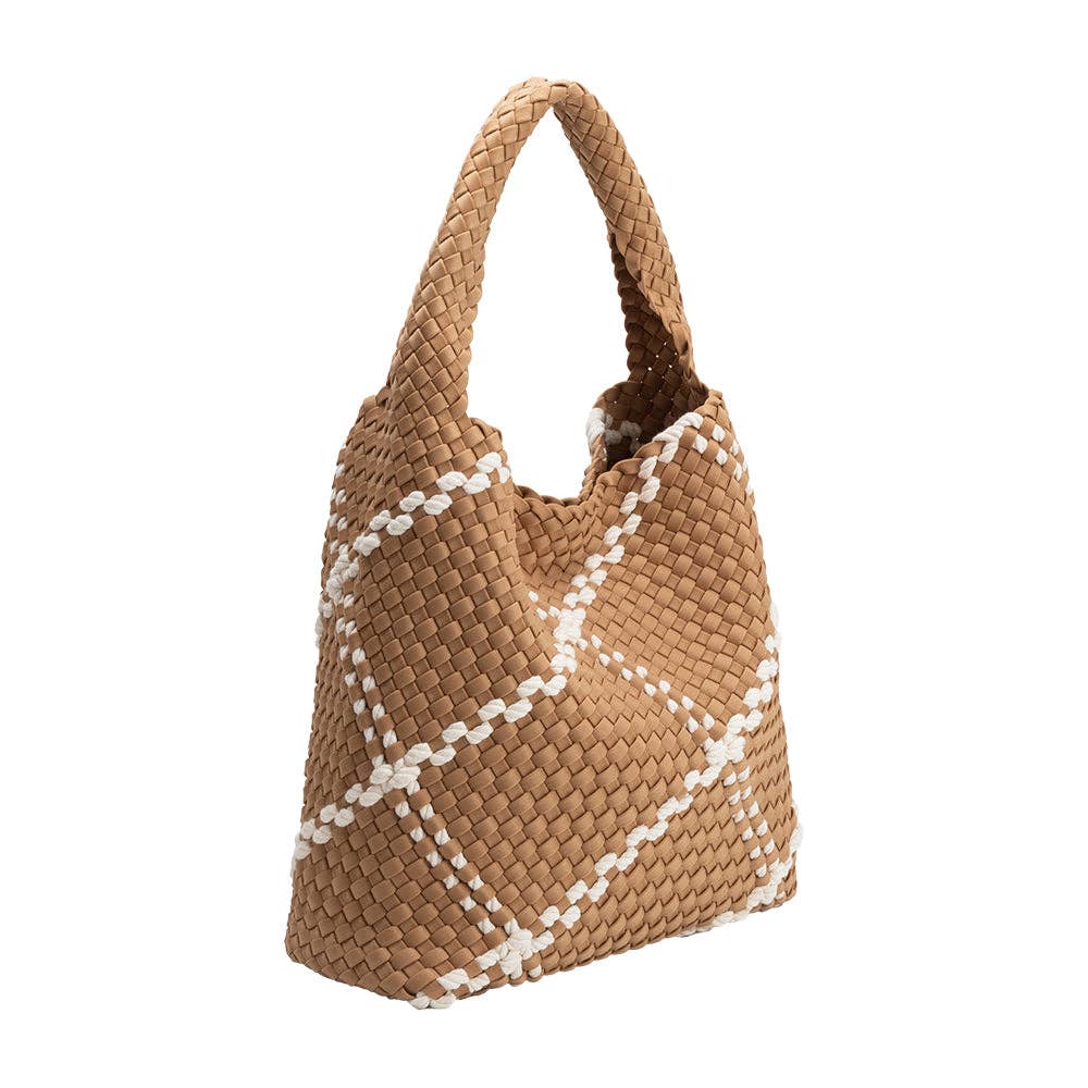 Johanna Nylon Shoulder Bag | Sand