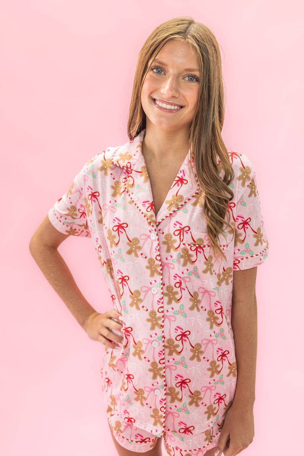 Gingerbread Bows Pajamas