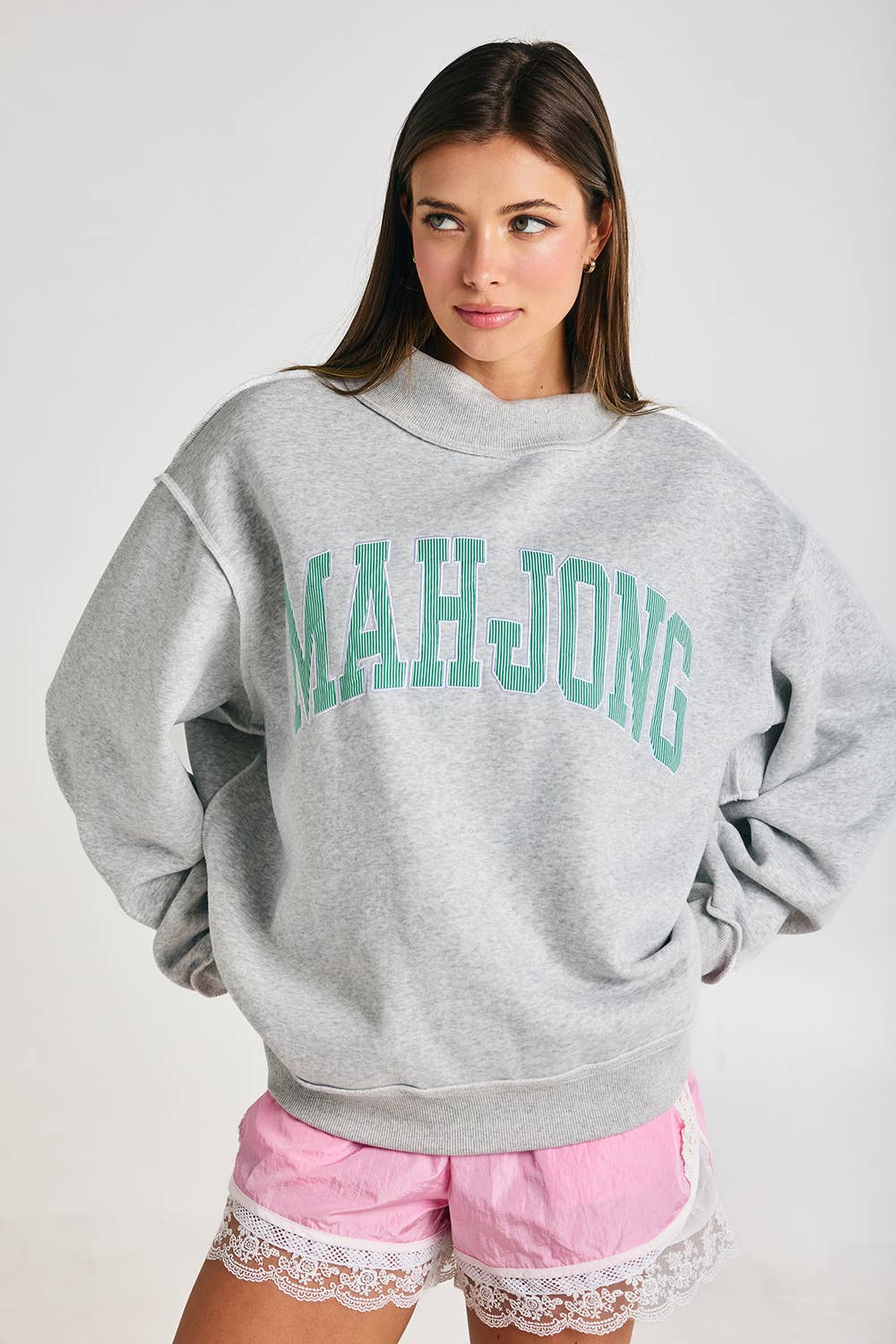 Mahjong Sweatshirt | Grey