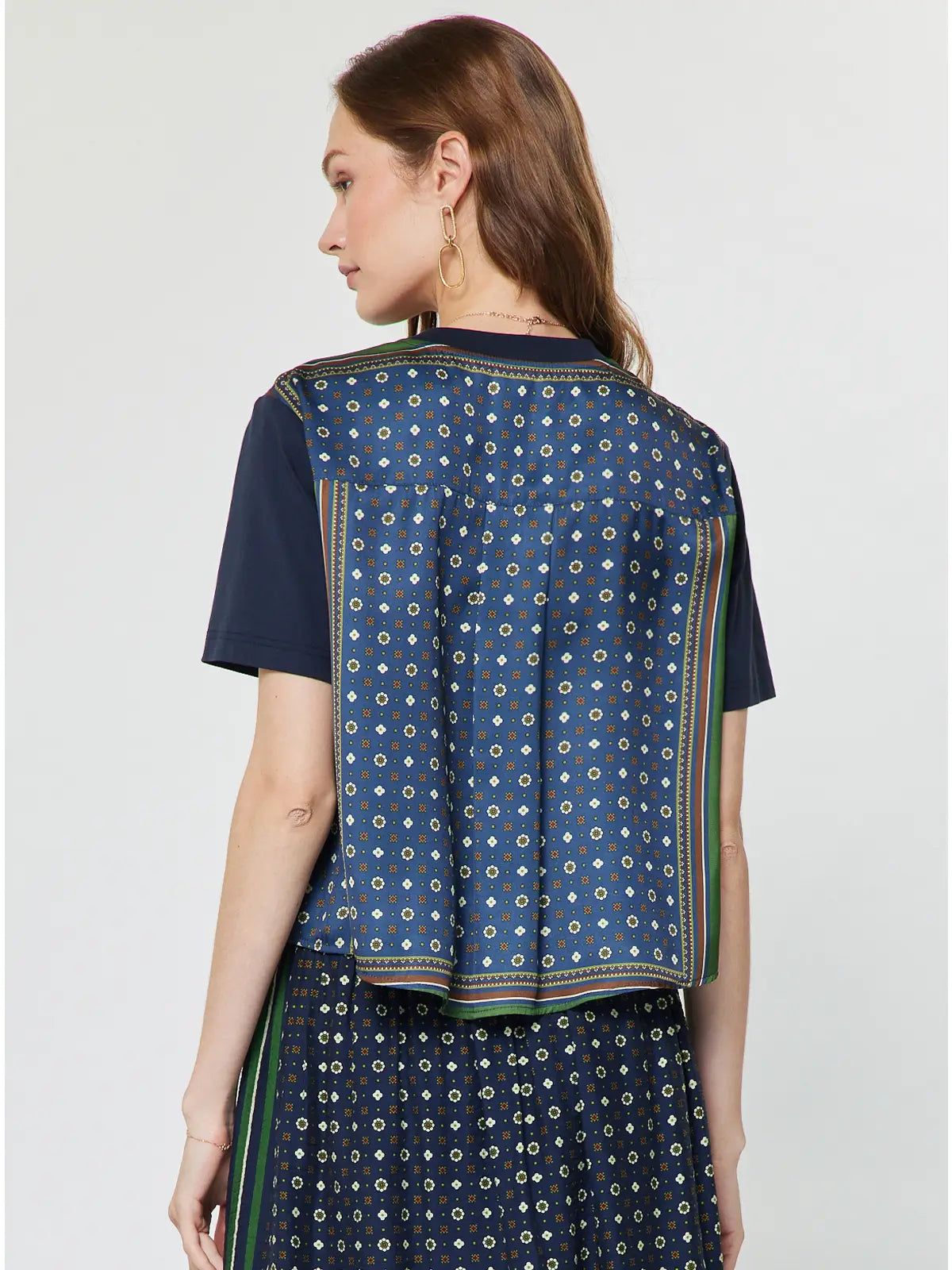 Libby Pocket Detail Blouse | Navy