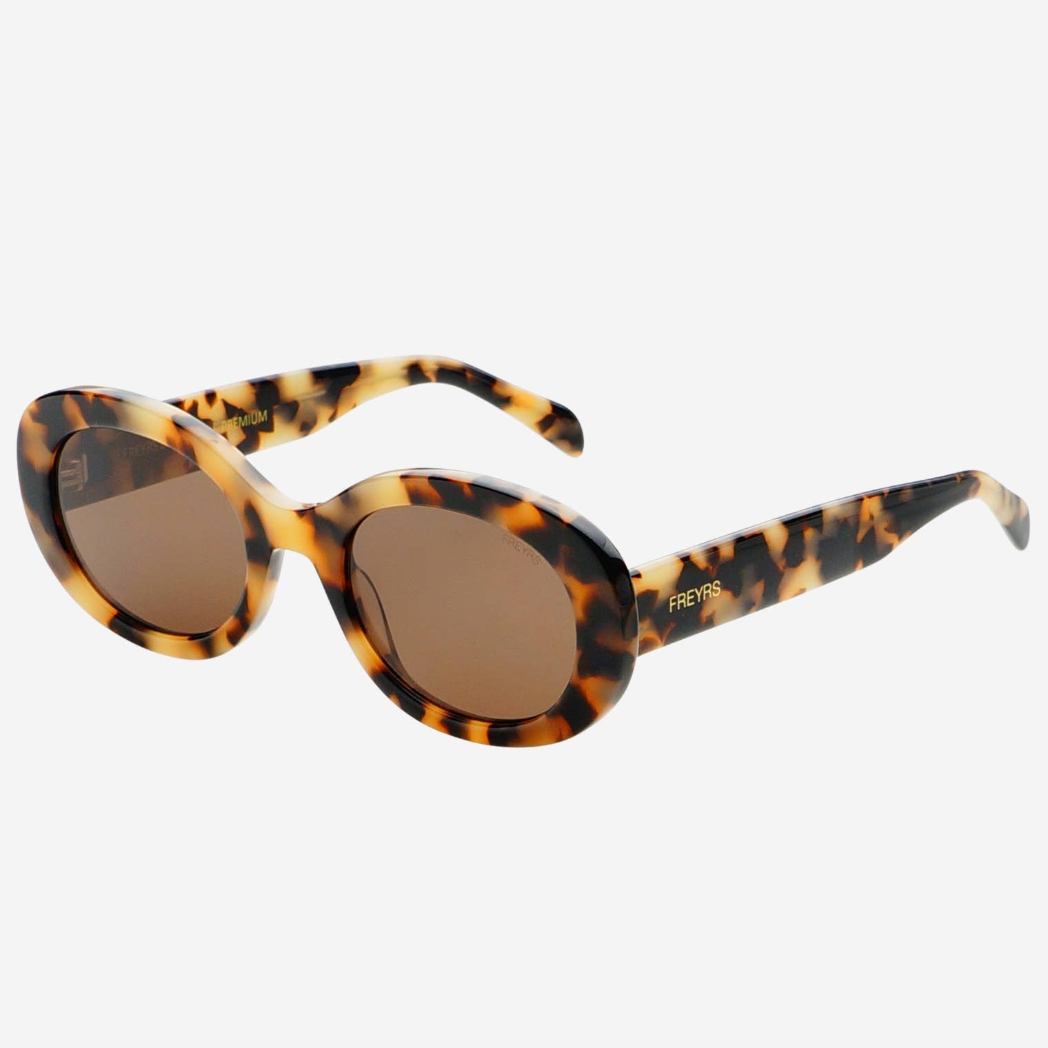 Aria Acetate Womens Oval Sunglasses | Milky Tortoise