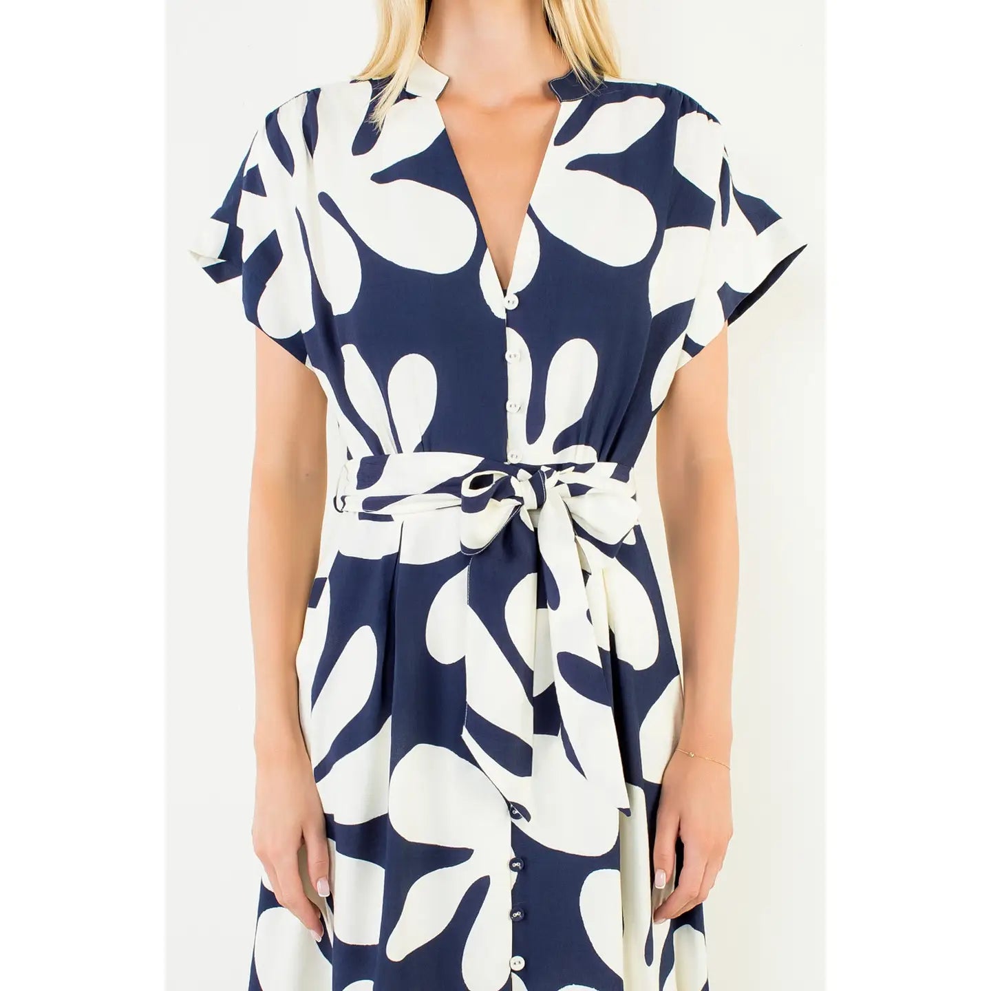 Hadley Button Down Dress | Navy