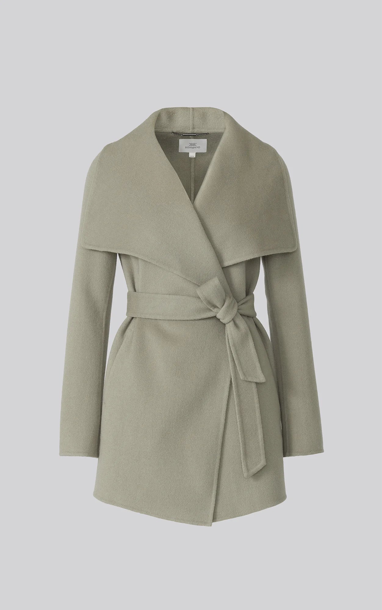 Bridgette Light Wool Coat I Sagebrush