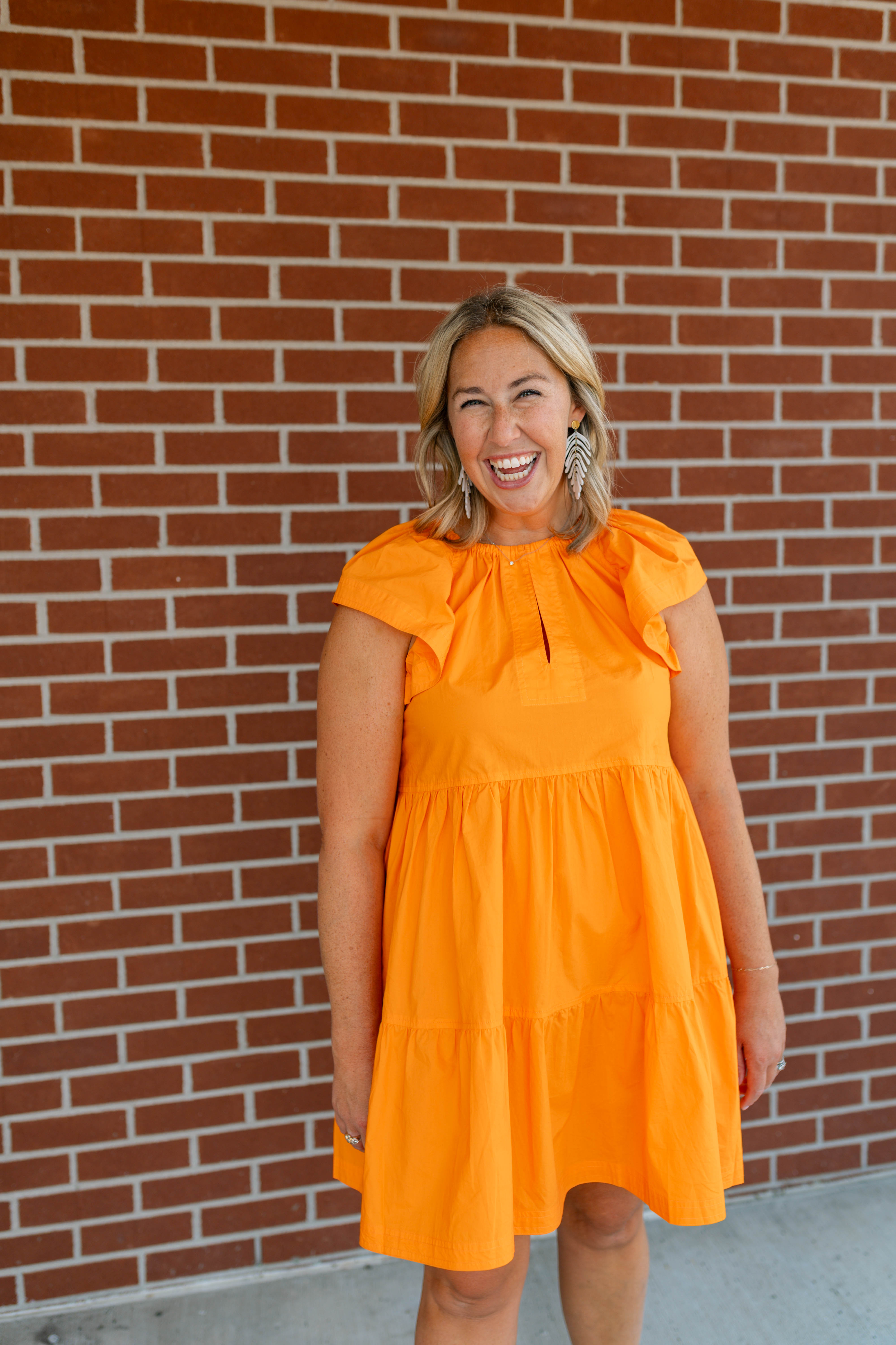 Kara Dress | Tangerine