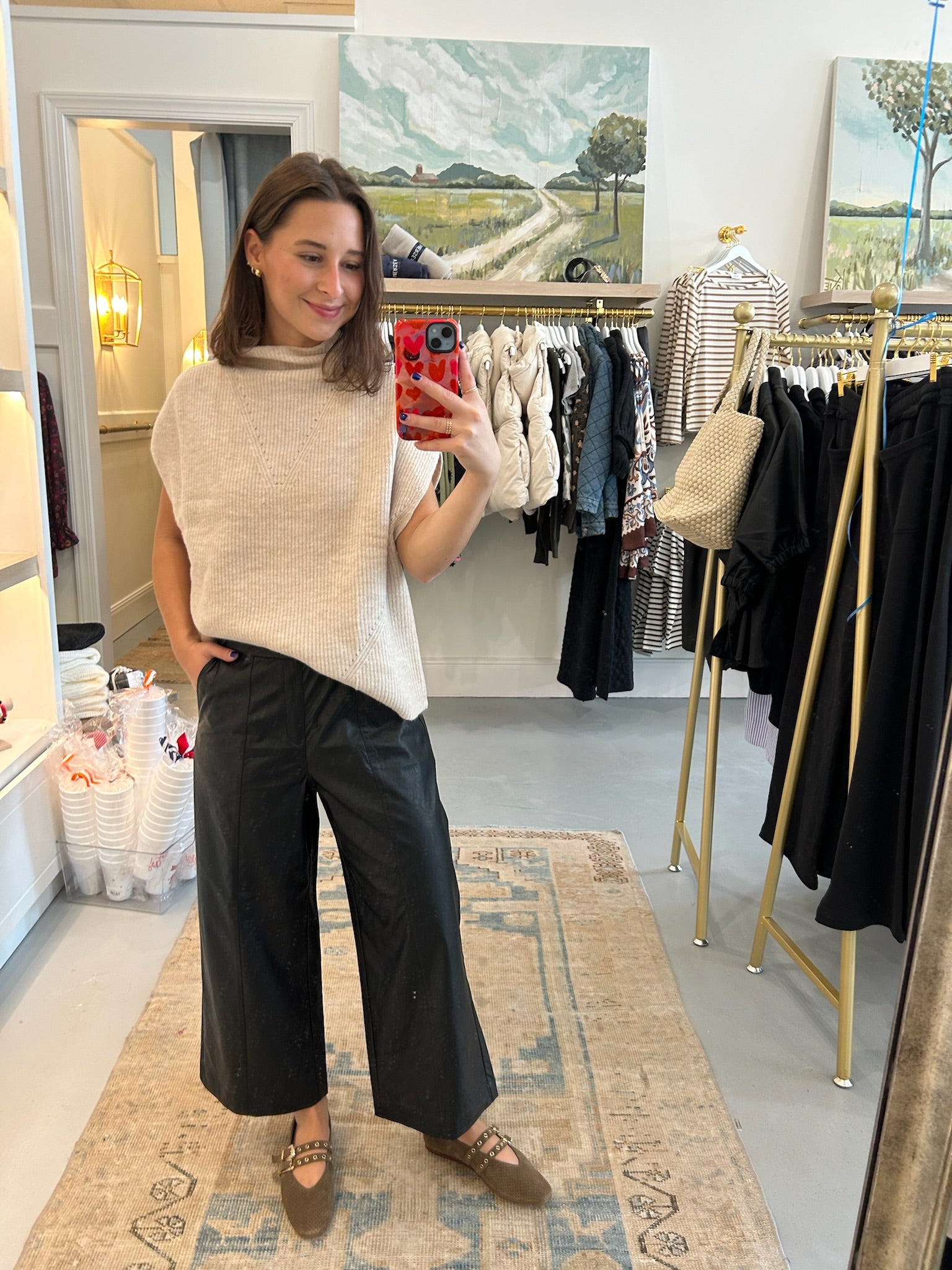 Payton Vegan Crop | Black