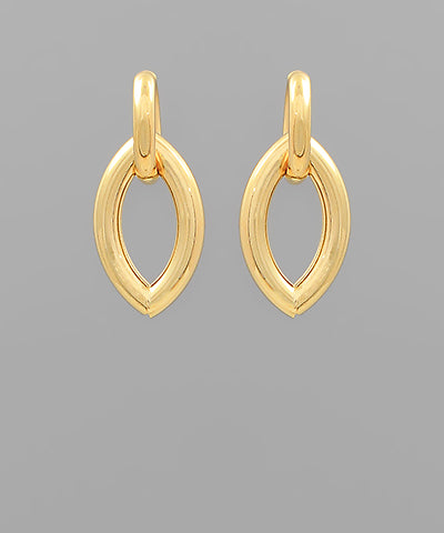 Linked Oval Ring Earrings