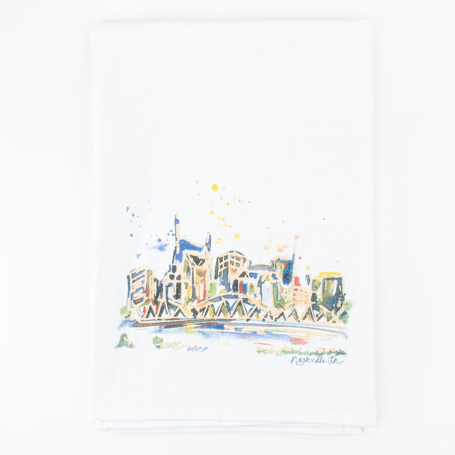 Nashville Skyline Tea Towel