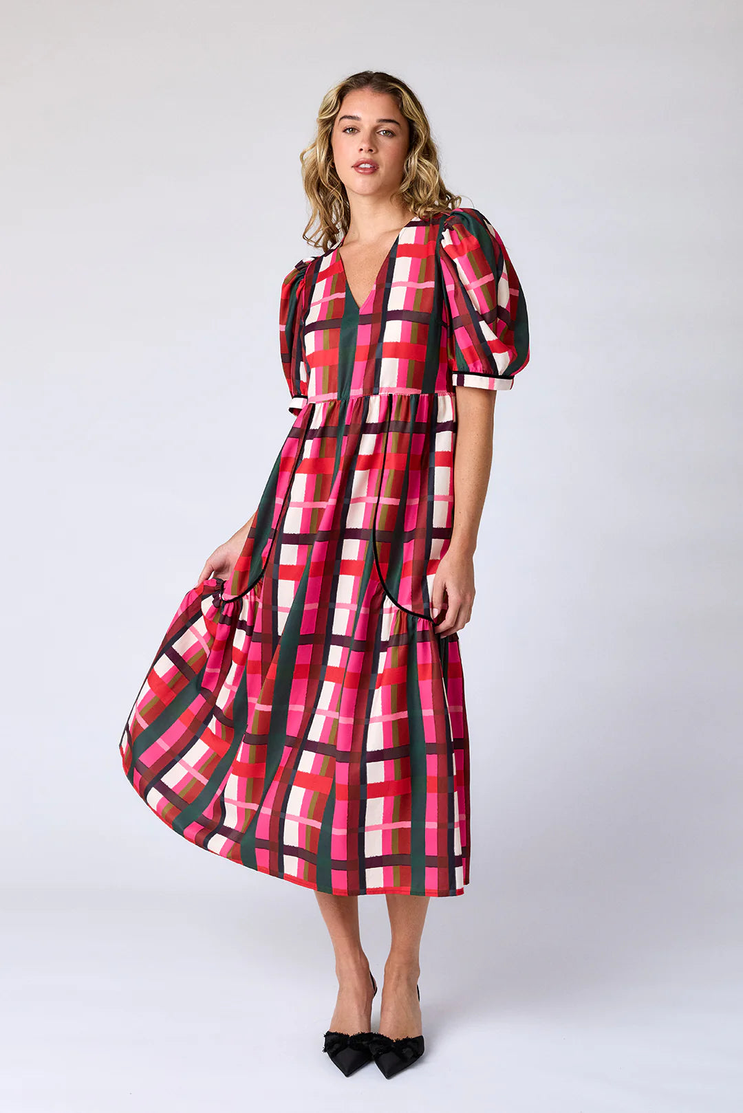Shira Dress Holiday Plaid - Crosby by Mollie Burch Shira Dress Holiday Plaid - Crosby by Mollie Burch