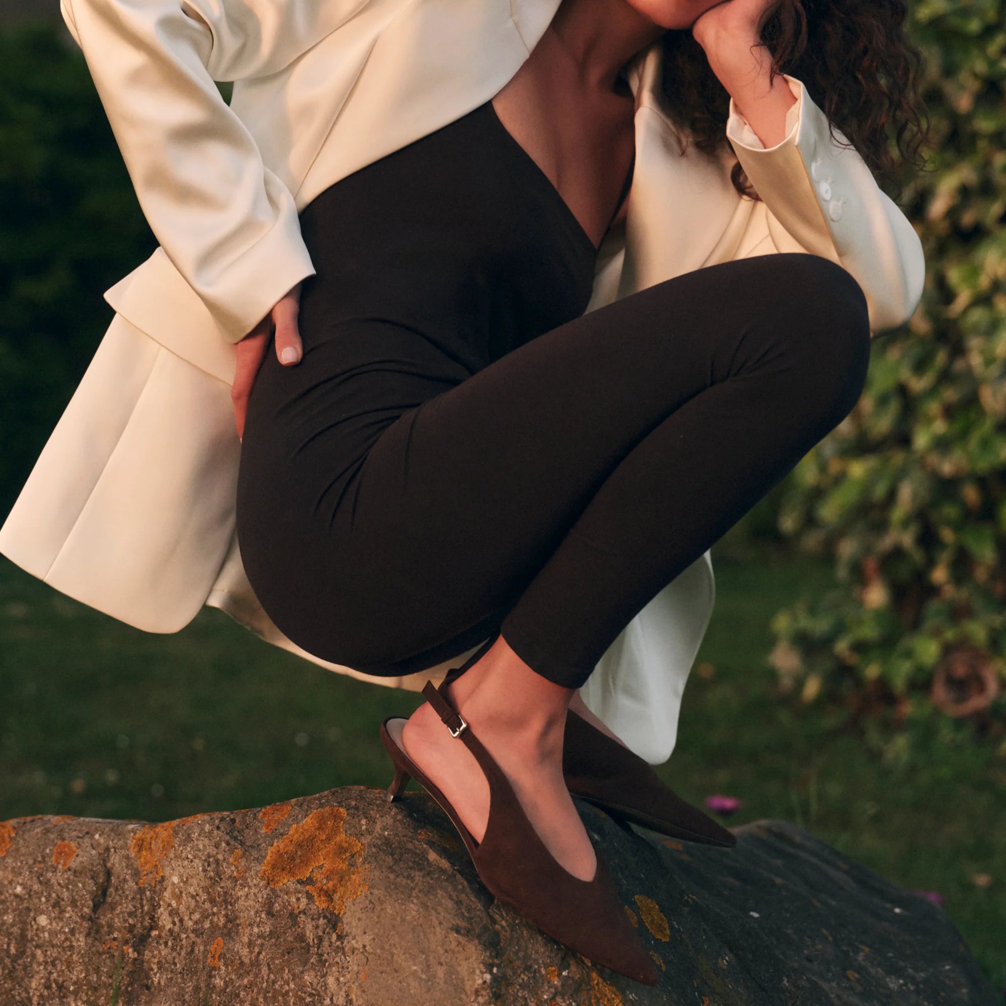 Alenna Heel | Brown Suede