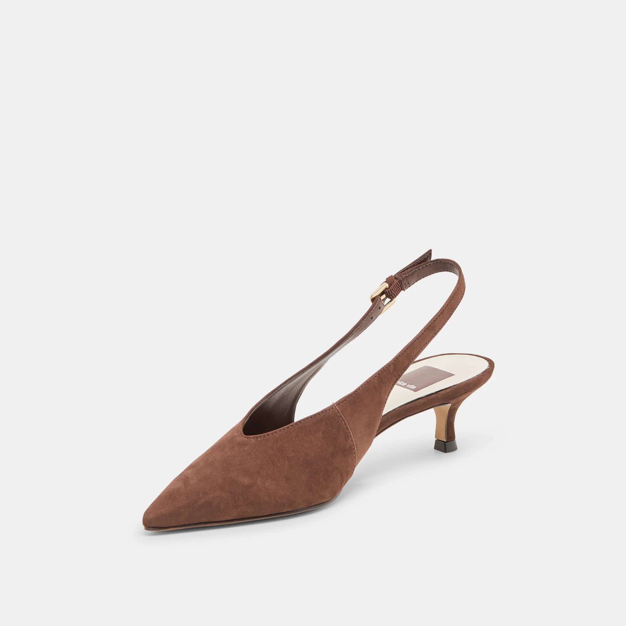 Alenna Heel | Brown Suede