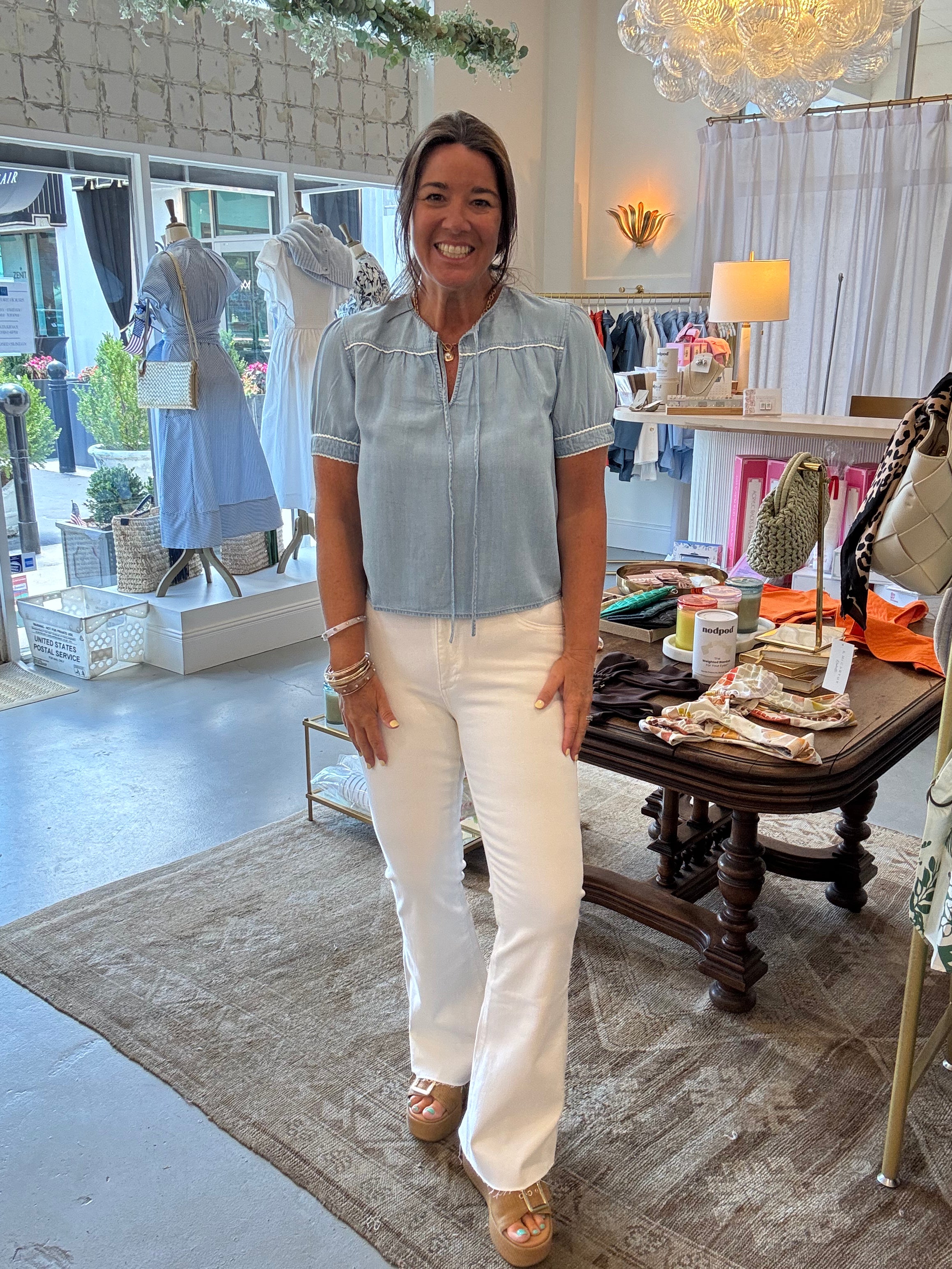 Gianna Blouse I Ombre Mist