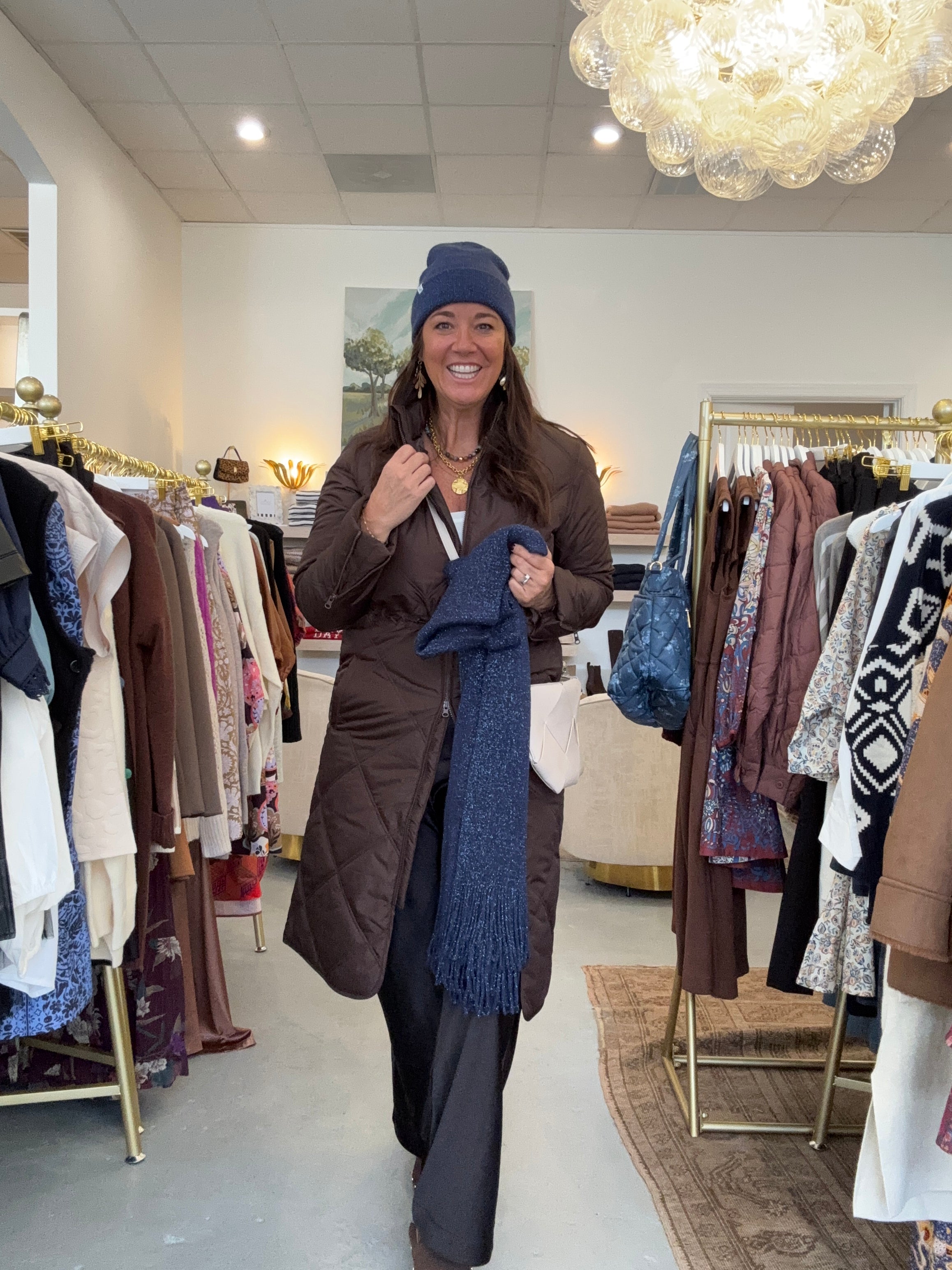 Shimmer Hat | Navy Blue