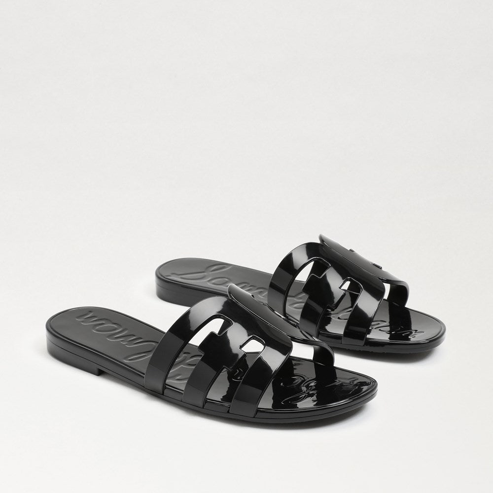 Bay Jelly Slide Sandals Black