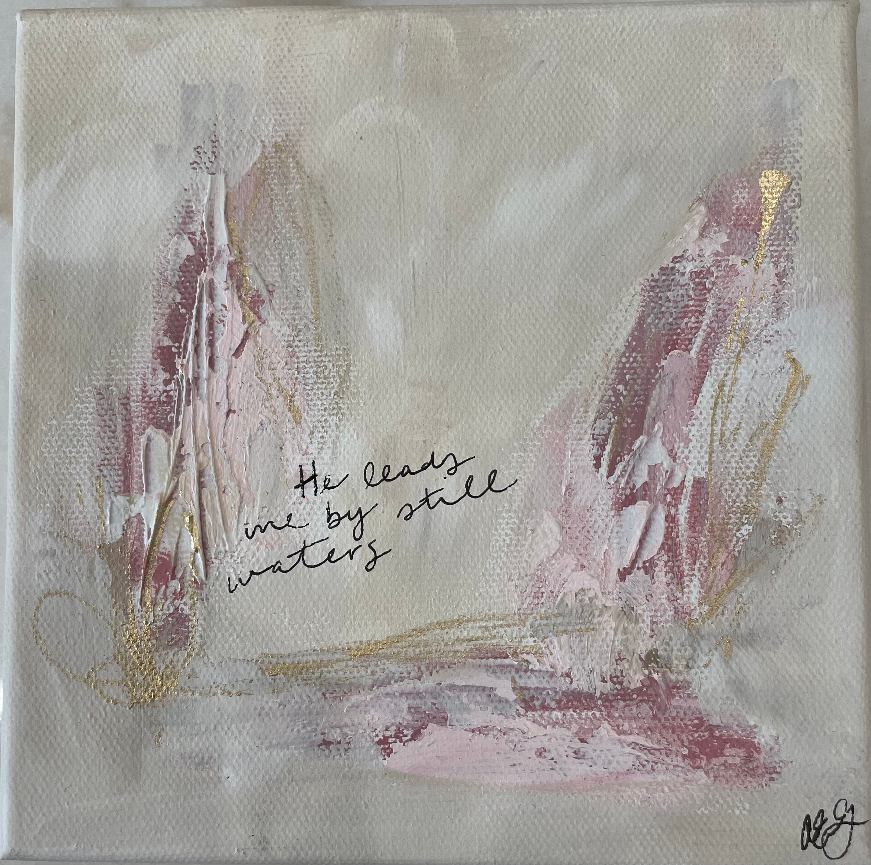 Abstract Canvas 6x6 | He Leads Me