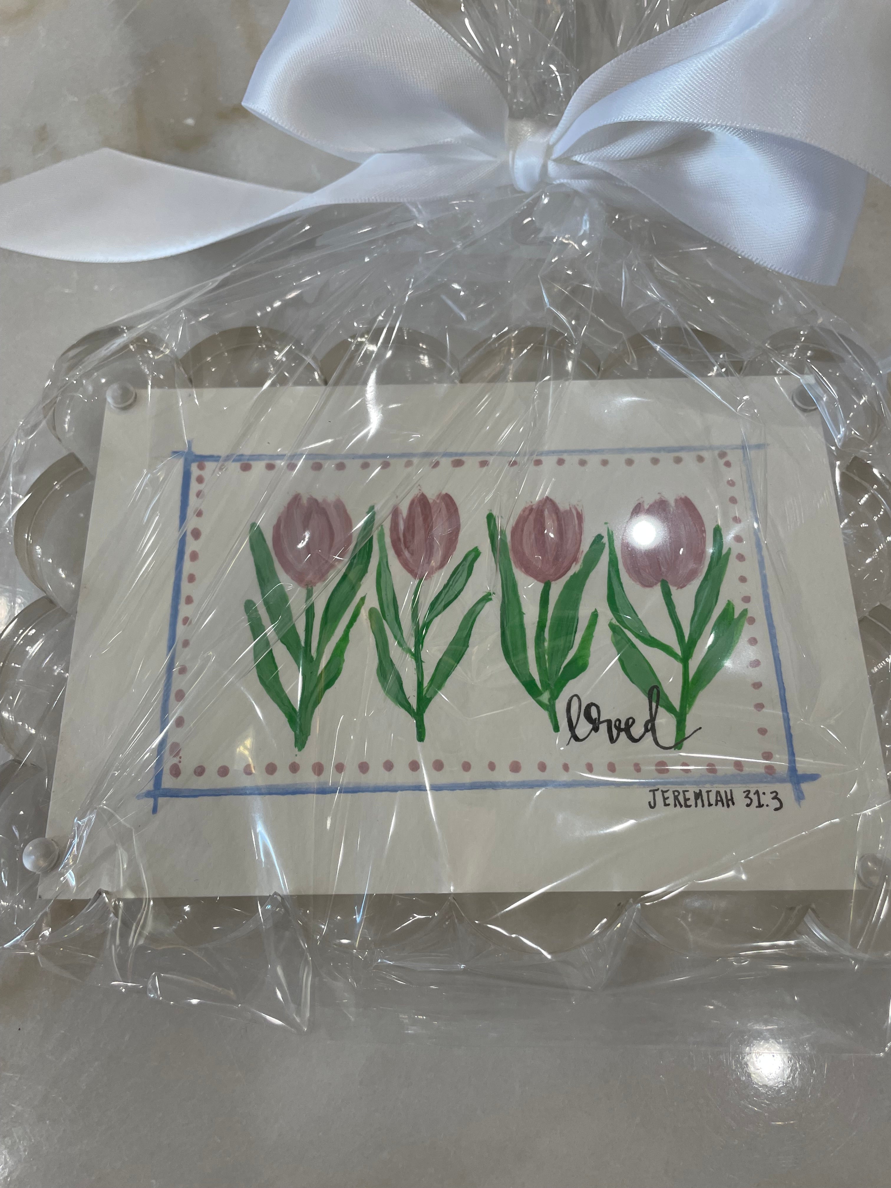 Scalloped Acrylic 4x6 | Loved