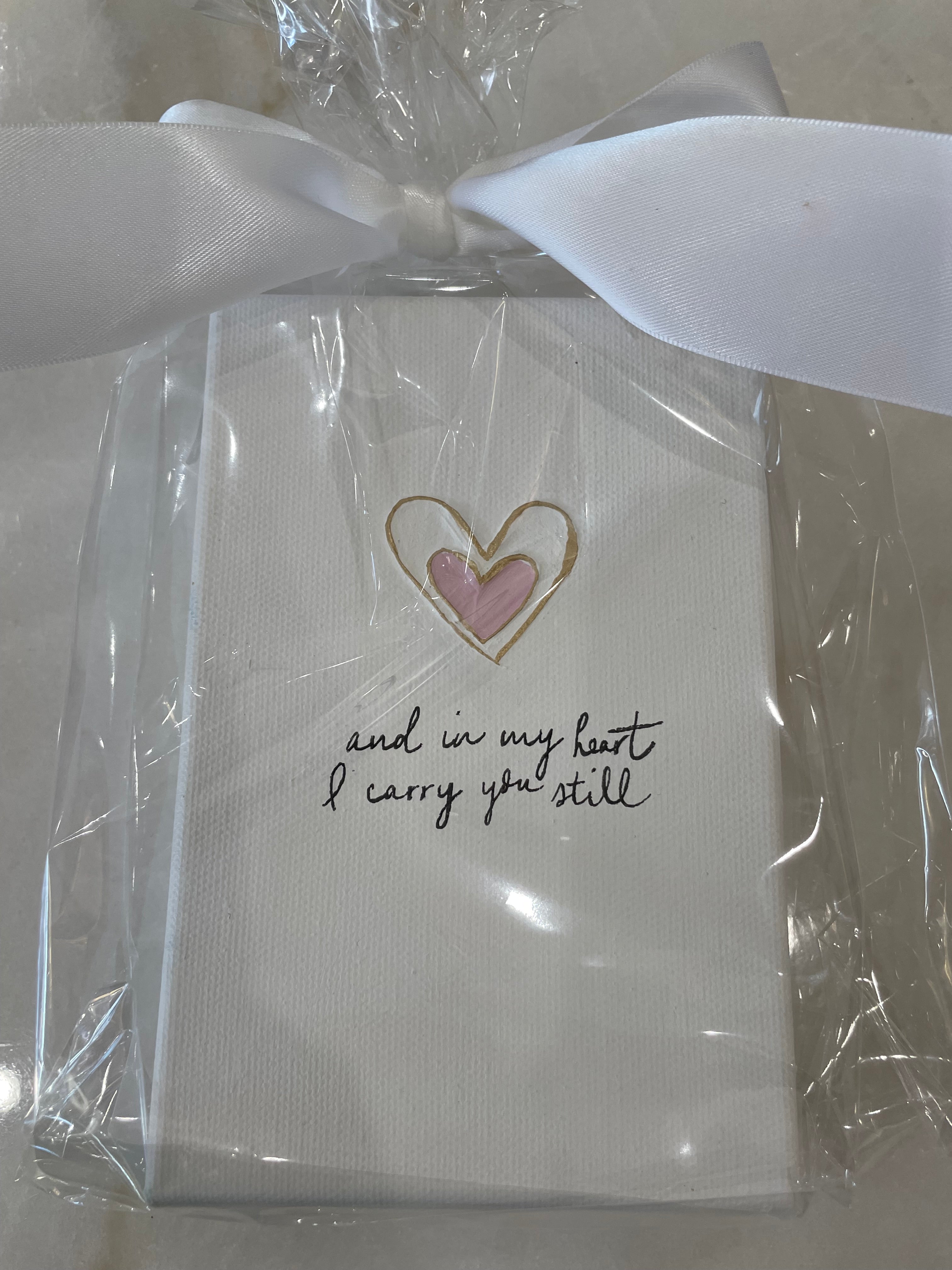 Canvas 4x6| In My Heart Pink