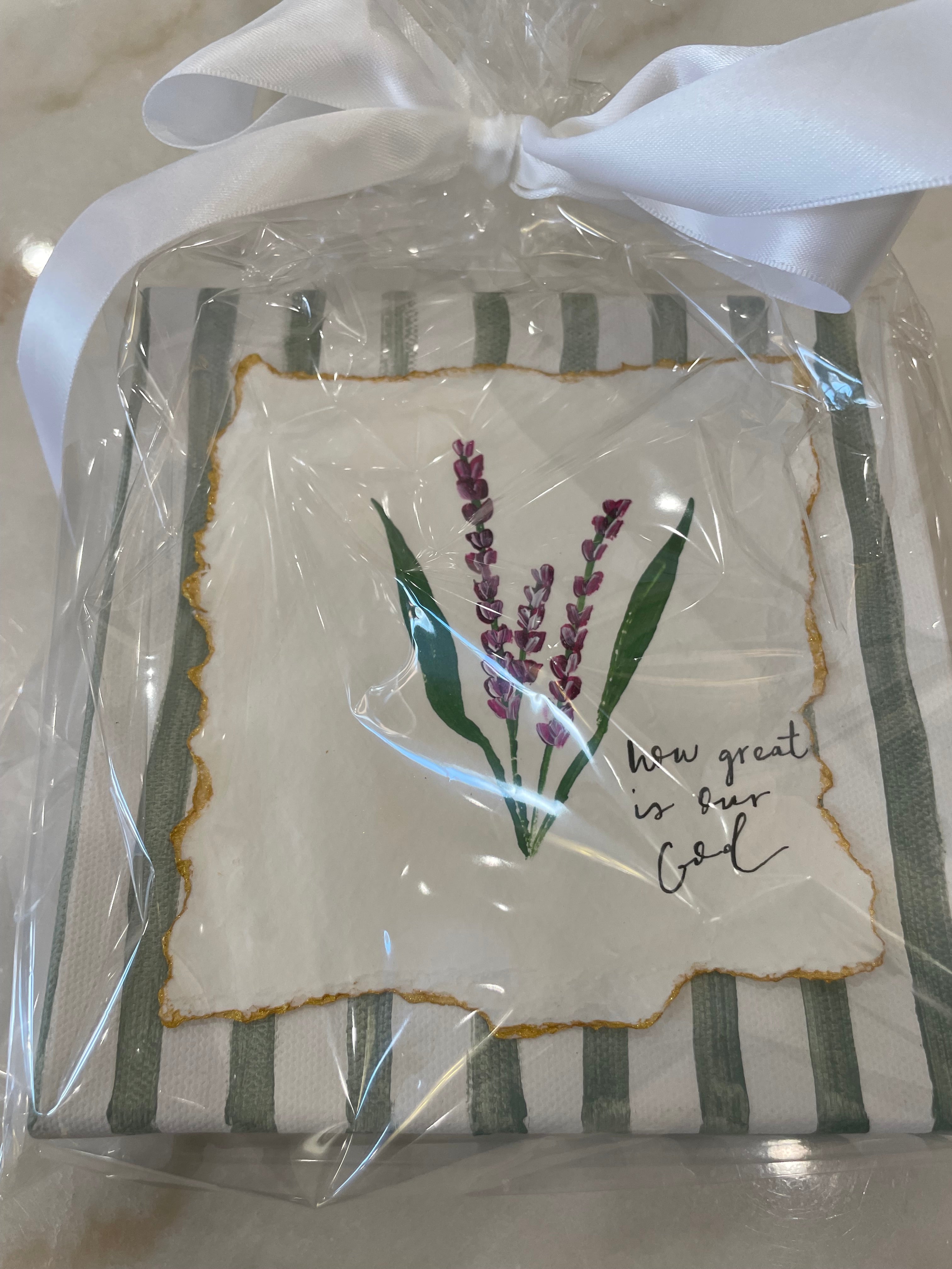 Striped Canvas 6x6 | How Great is Our God
