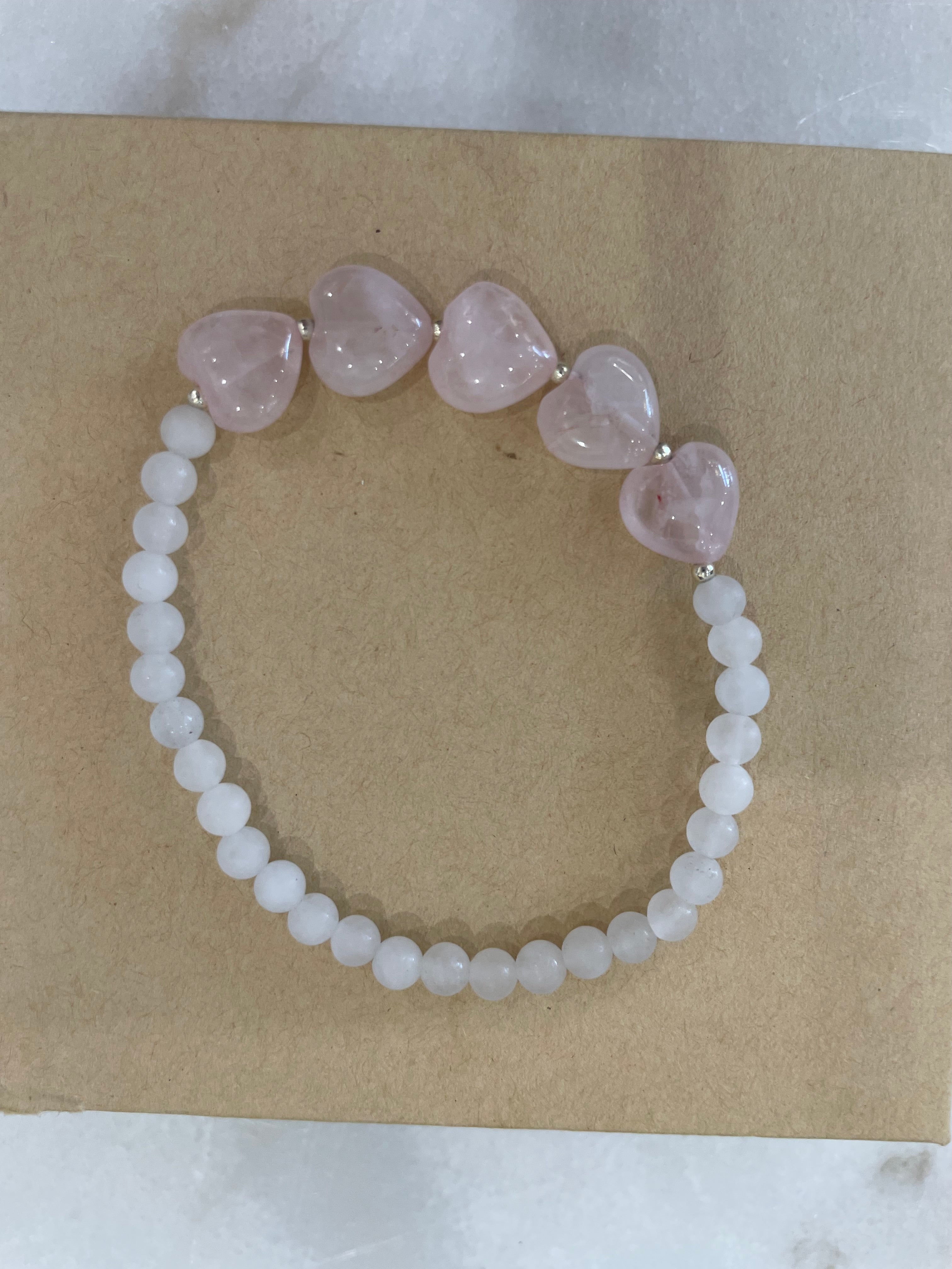Pink Heart Bracelet | 5 Heart