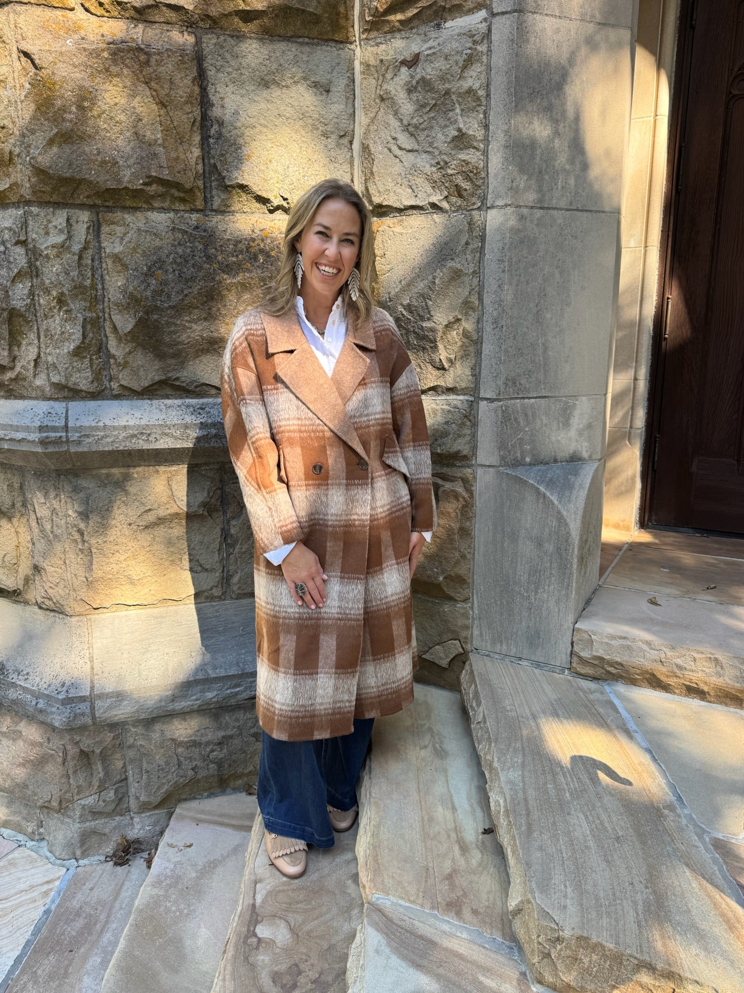 Wilder Plaid Coat | Brown