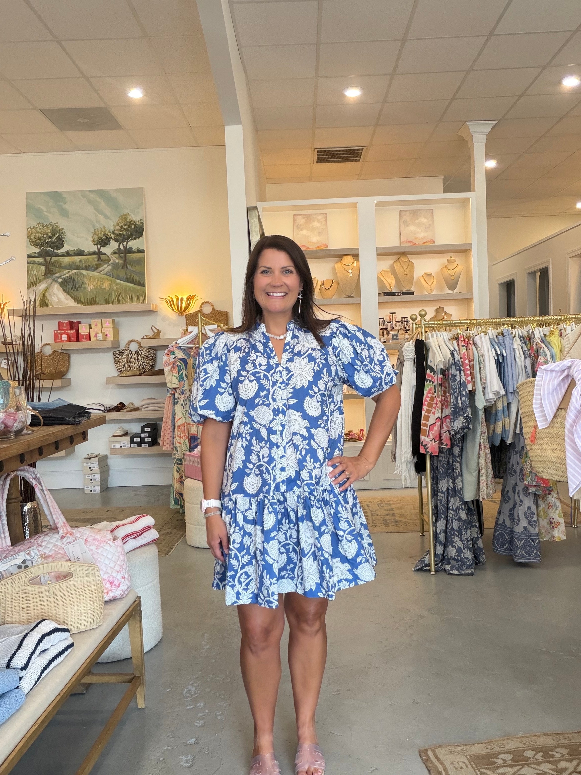 Finley Dress | Blue