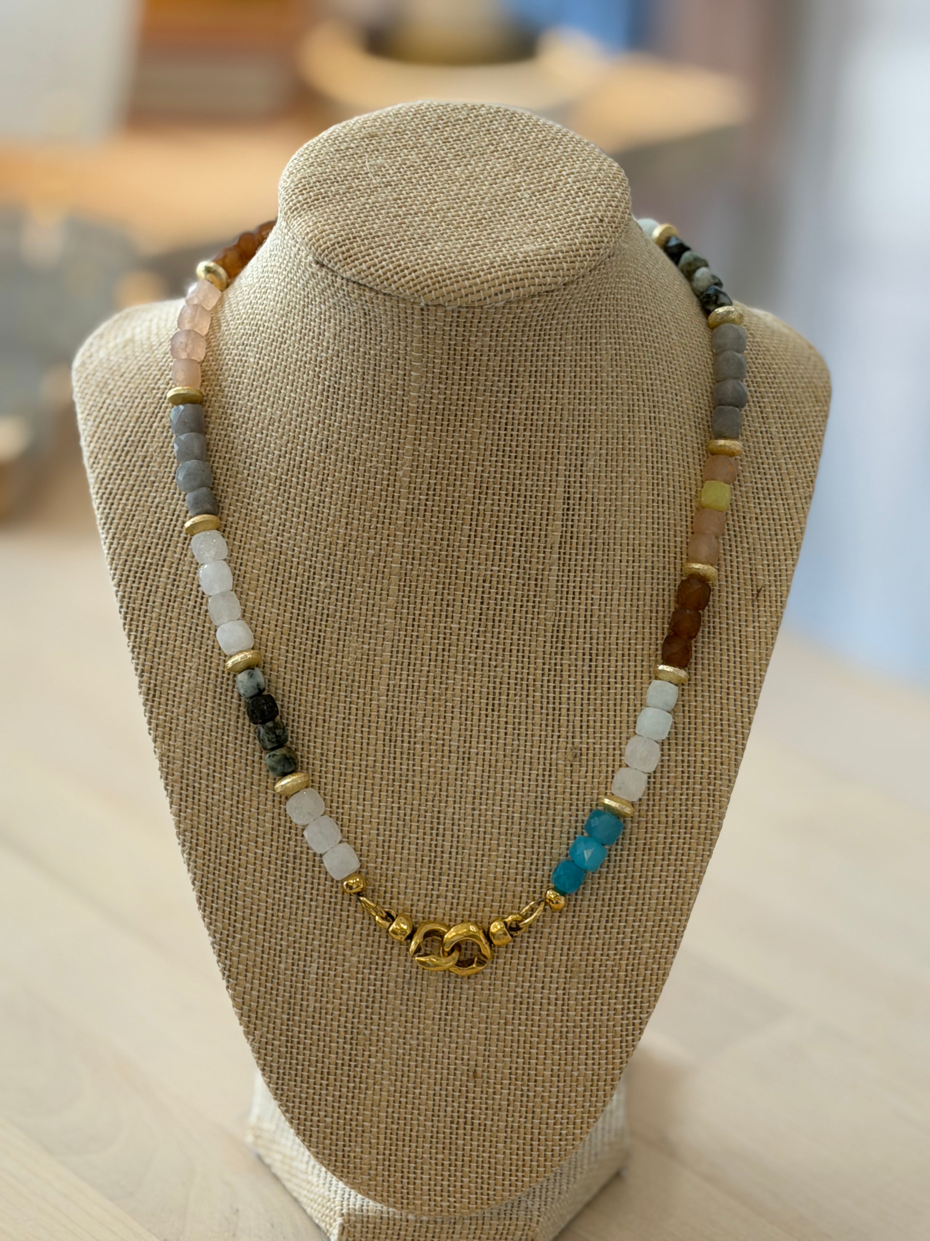 Multi Colored Stones | Blue, Brown, Pink