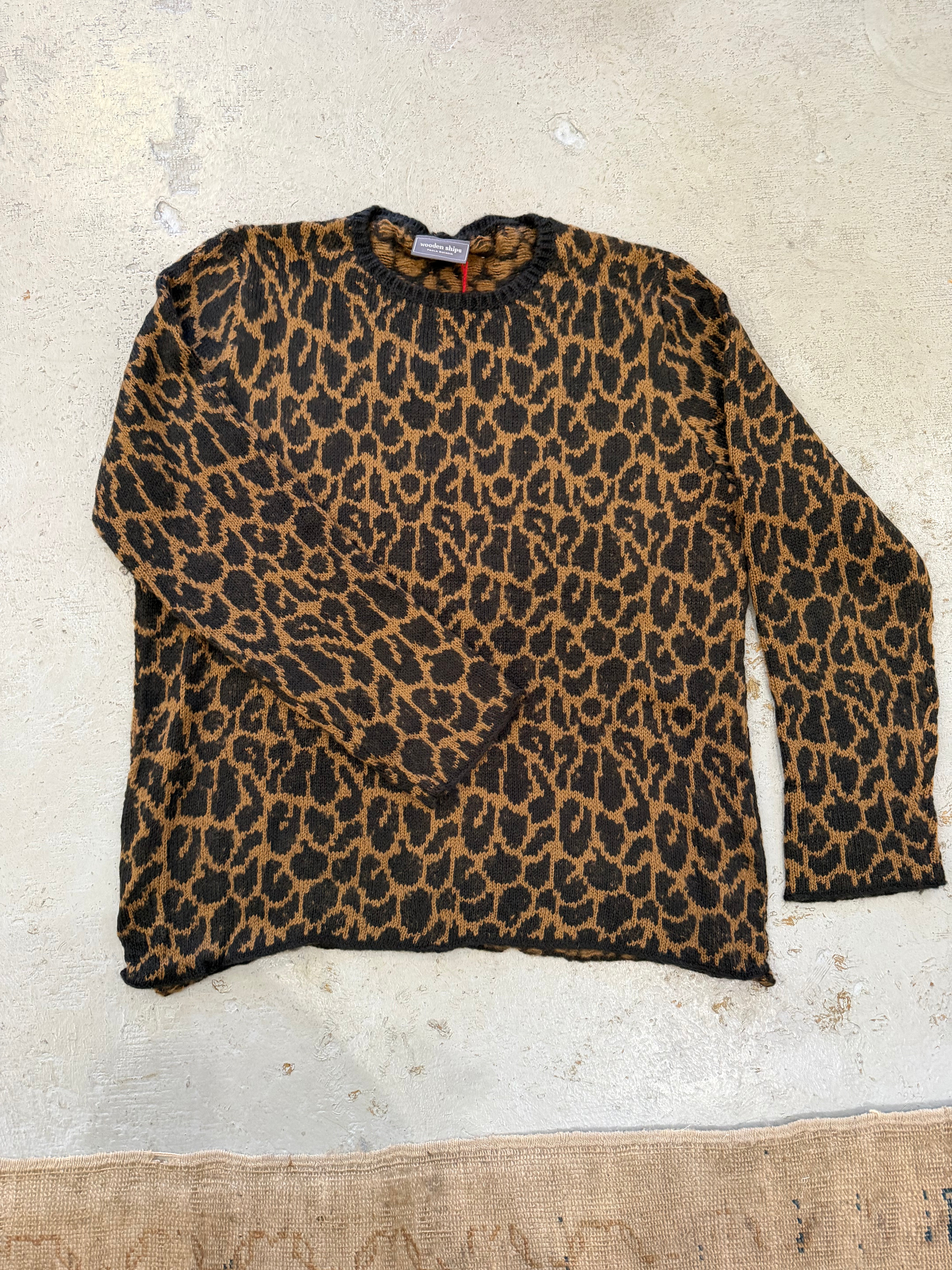 Leopard Crew Sweater