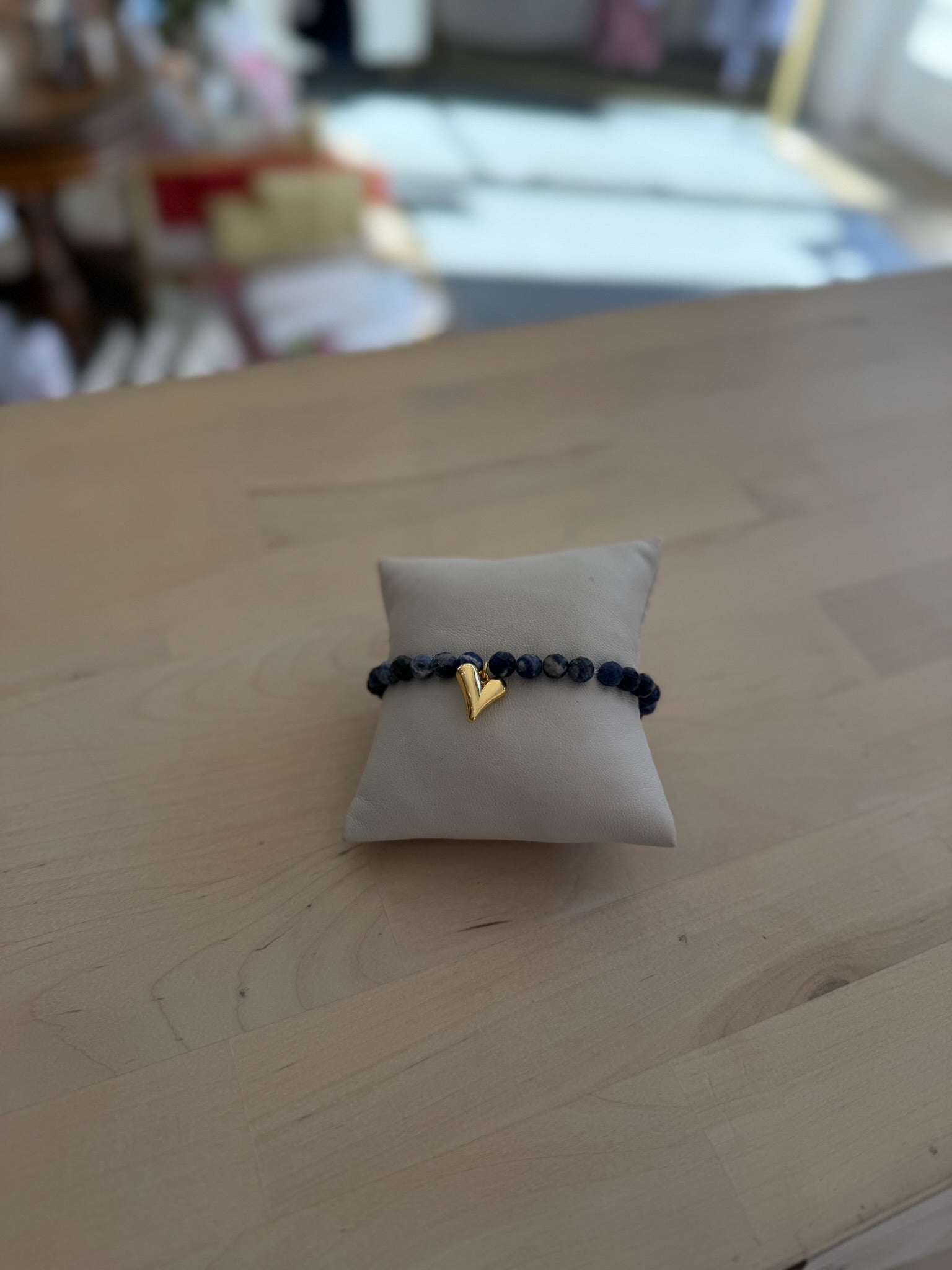 Beaded Bracelet | Blue Heart