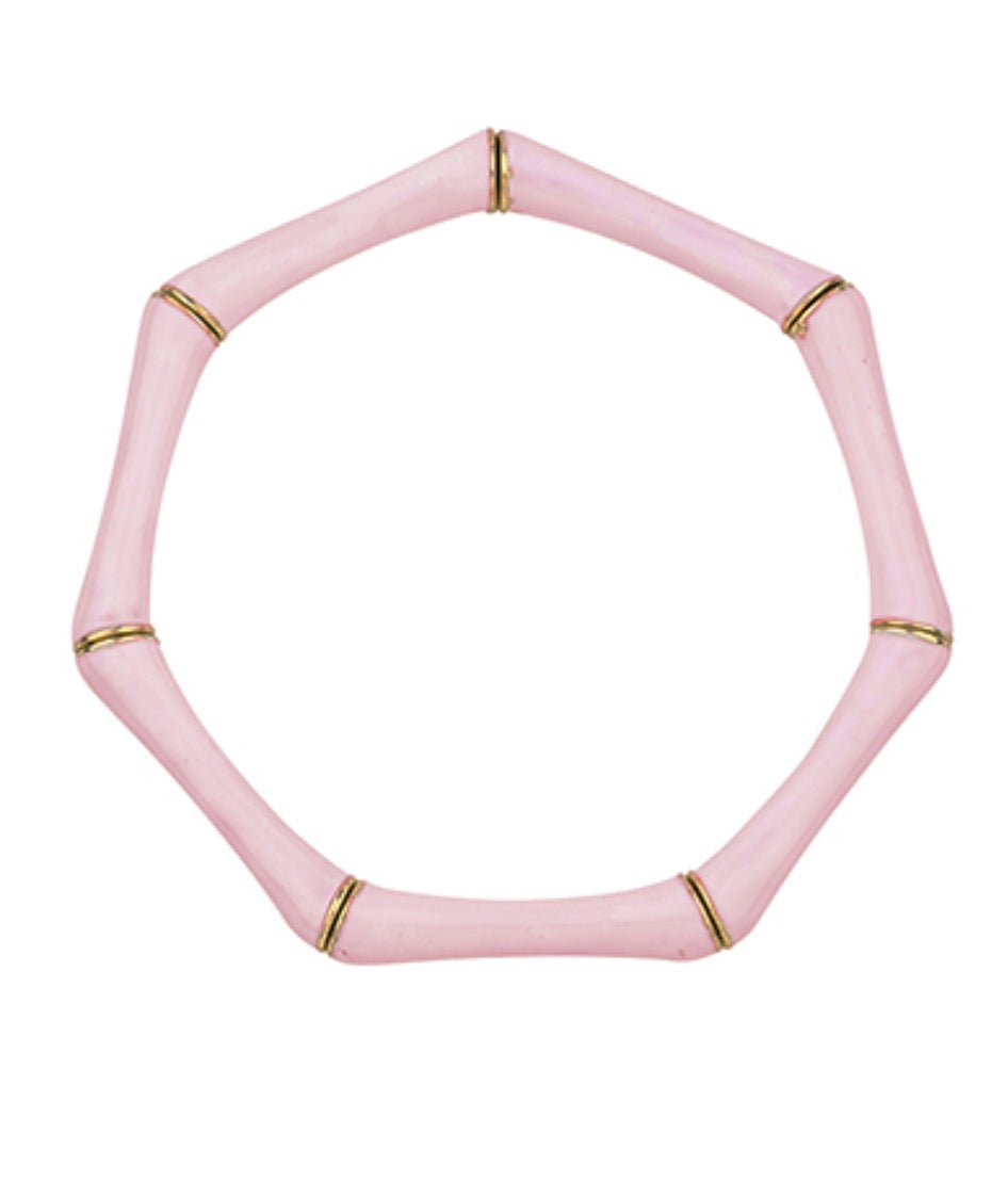 Epoxy Bamboo Bracelet | Pink