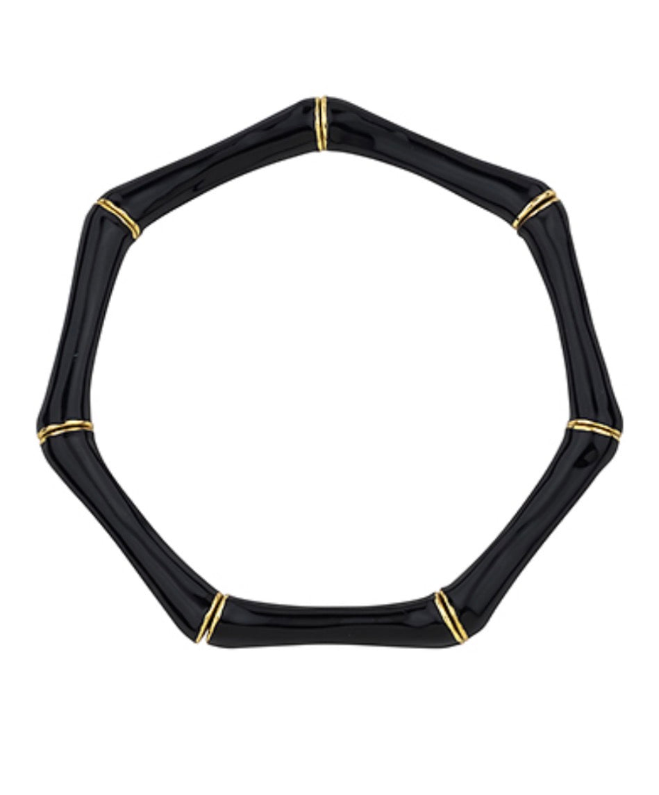 Epoxy Bamboo Bracelet | Black