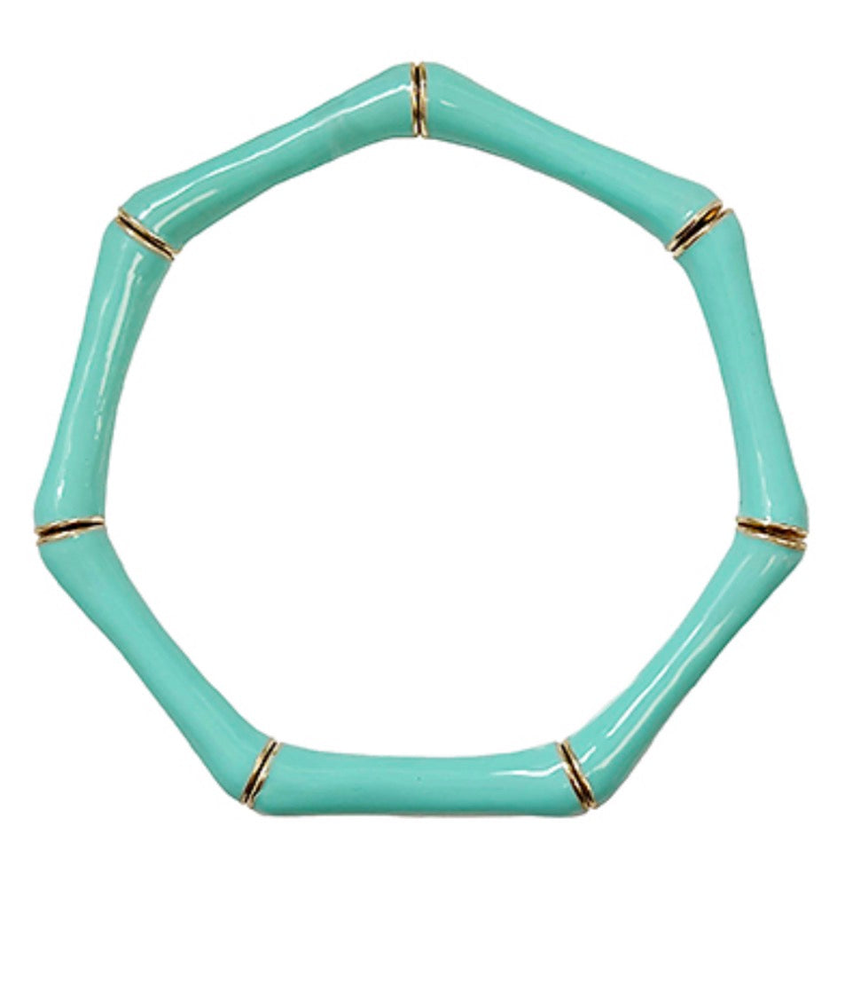 Epoxy Bamboo Bracelet | Mint