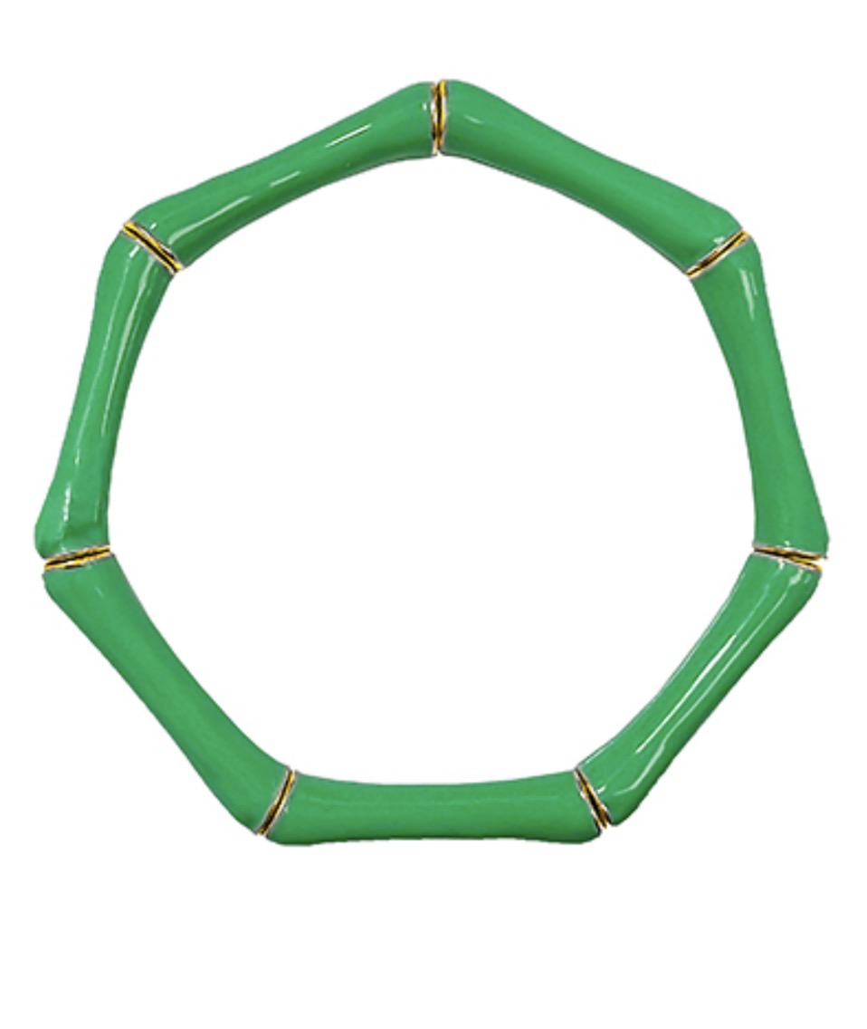 Epoxy Bamboo Bracelet | Green