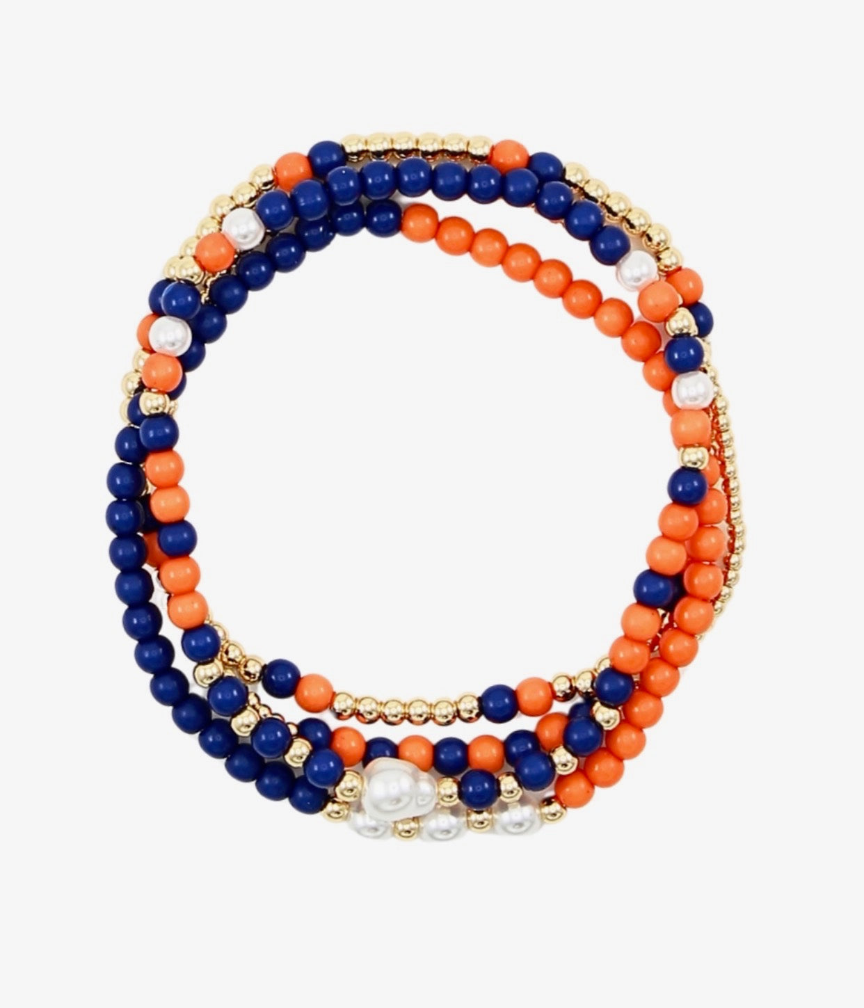 Game Day Bracelet | Navy, Orange