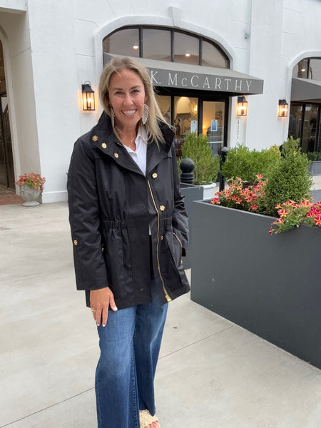 Ciao Milano Tess Jacket - Black, Water Resistant and Breathable