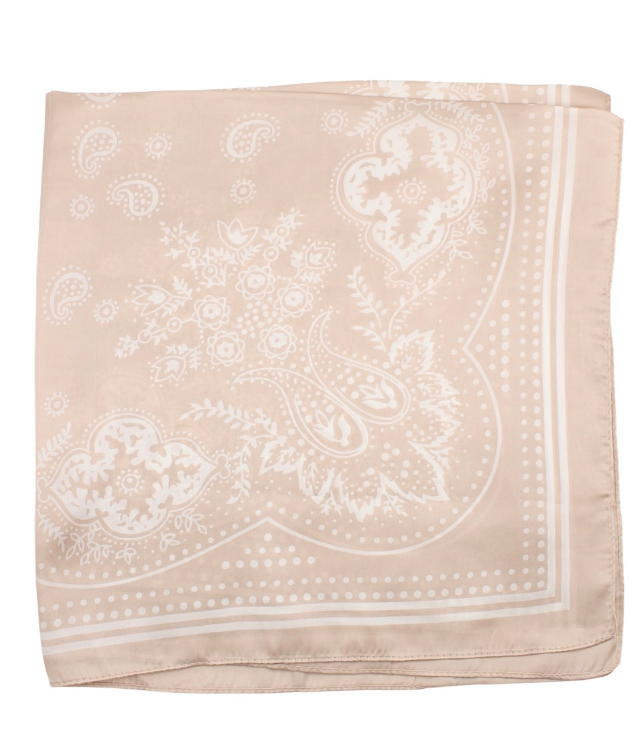 Paisley Print Bandana Scarf | Blush