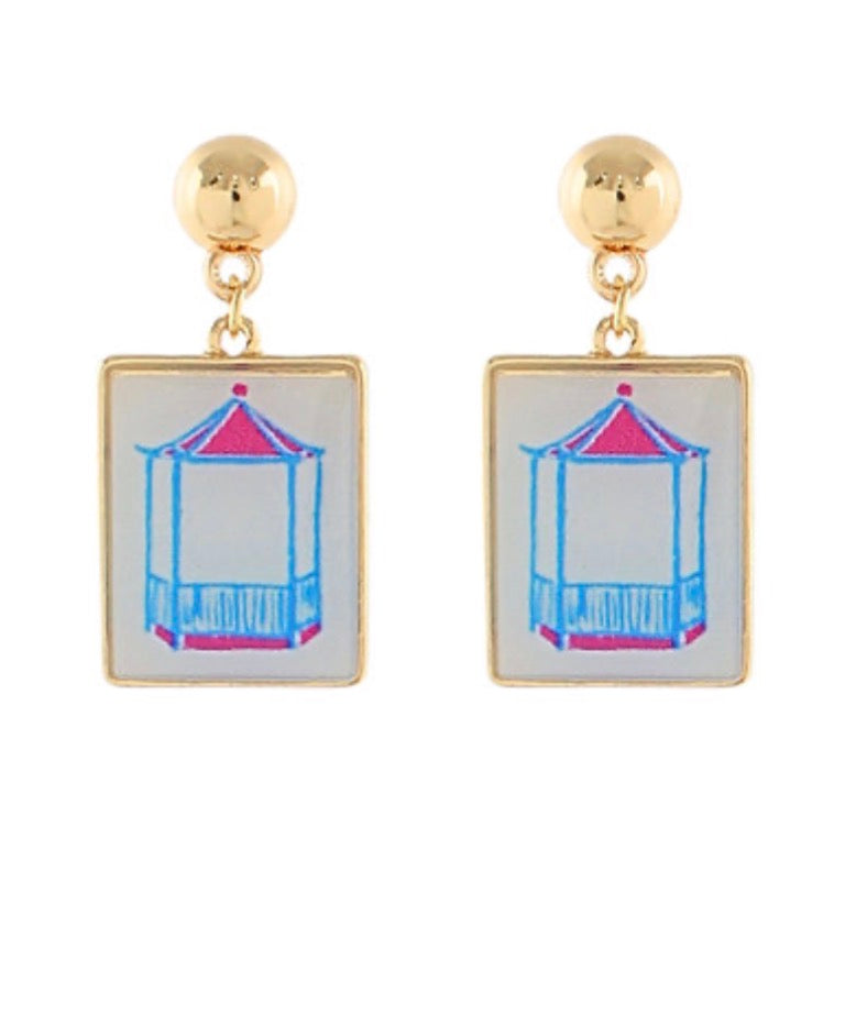 Soap Mahjong Drop Earrings