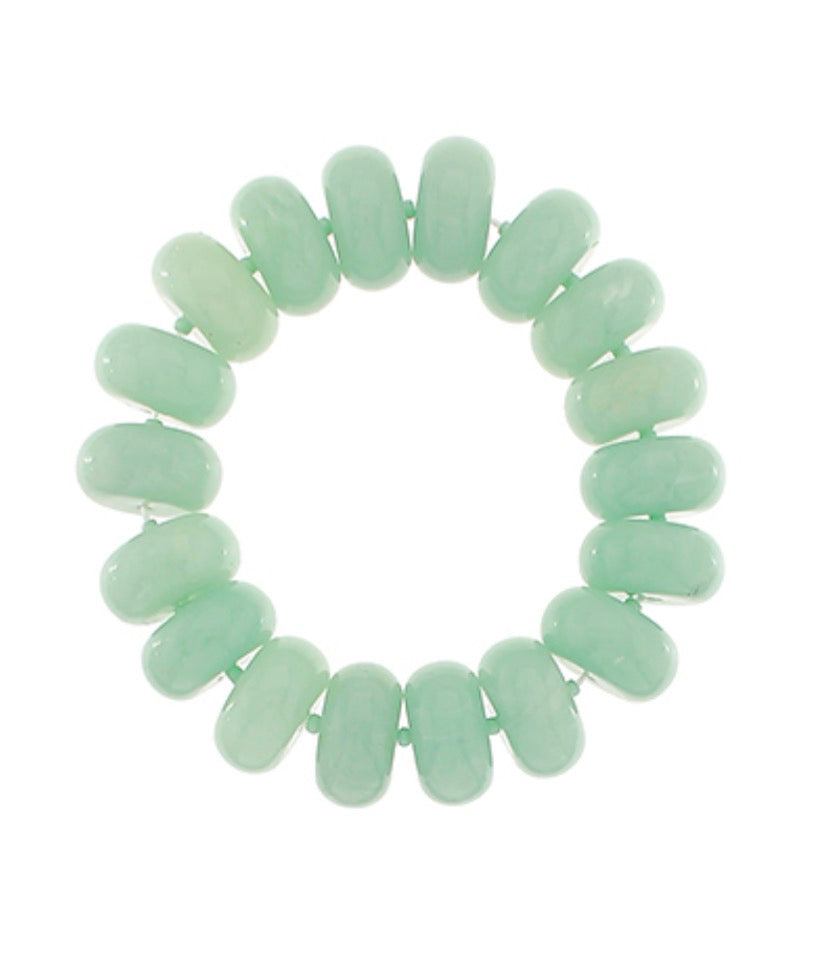 Marble Rondelle Bead Bracelet | Mint