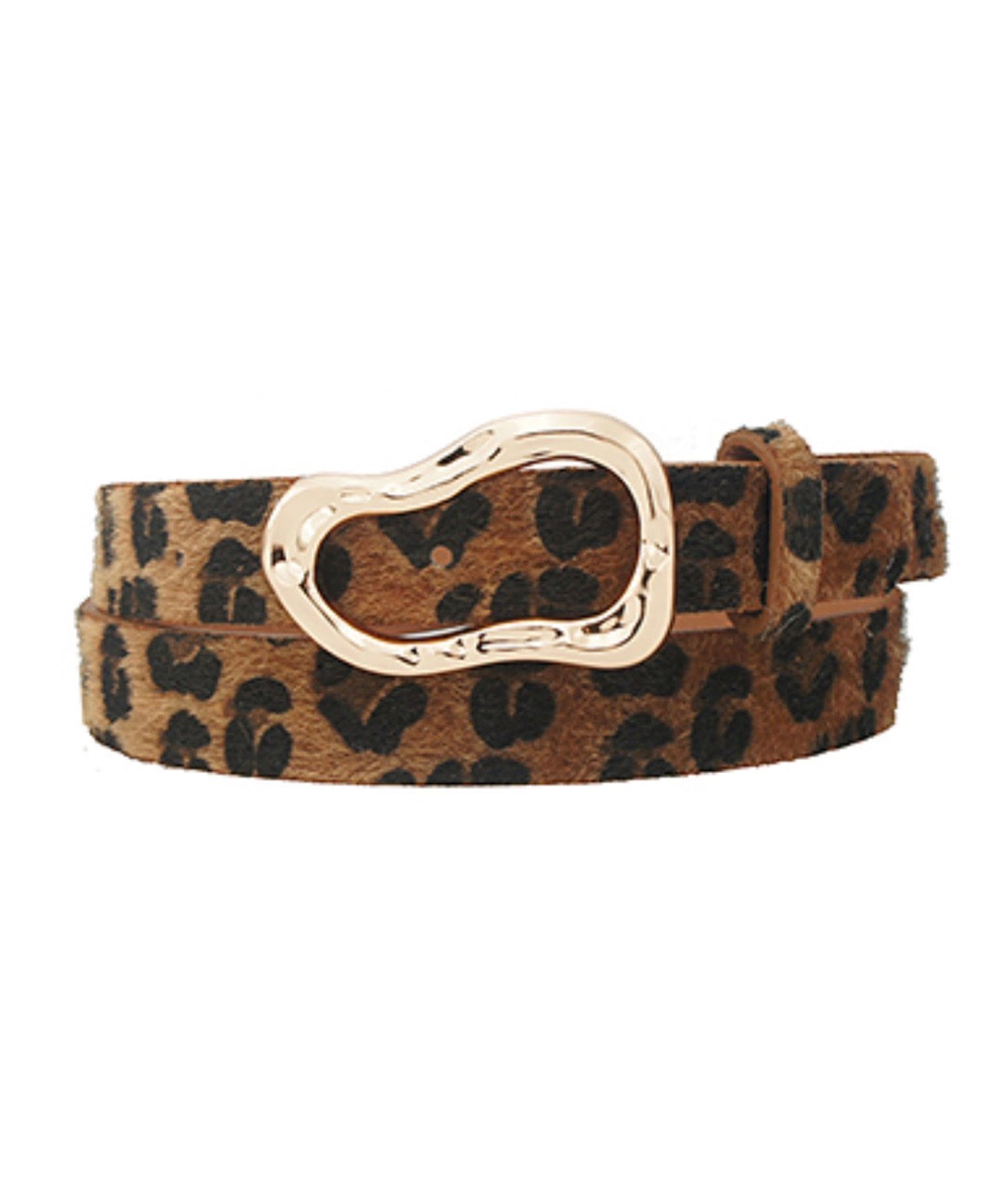 Organic Oval Buckle Belt | Brown