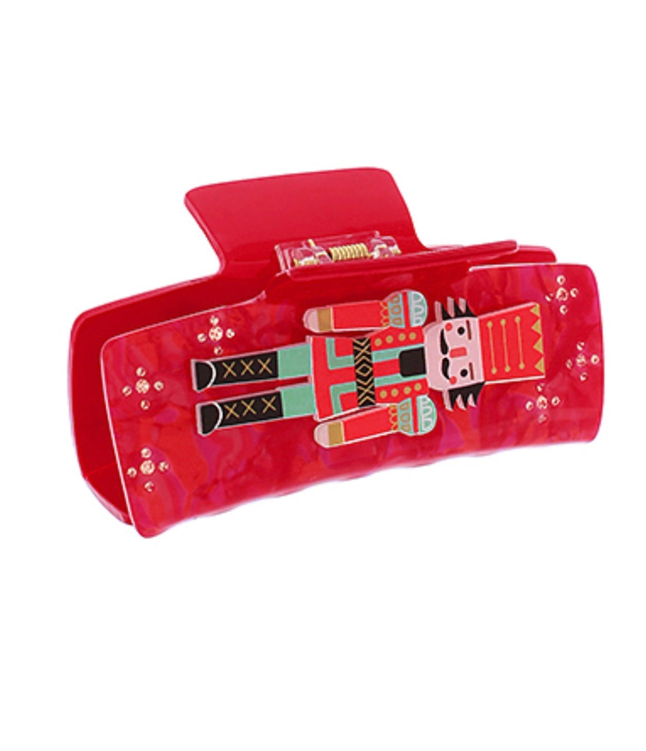 Nutcracker Hair Claw Clip | Red