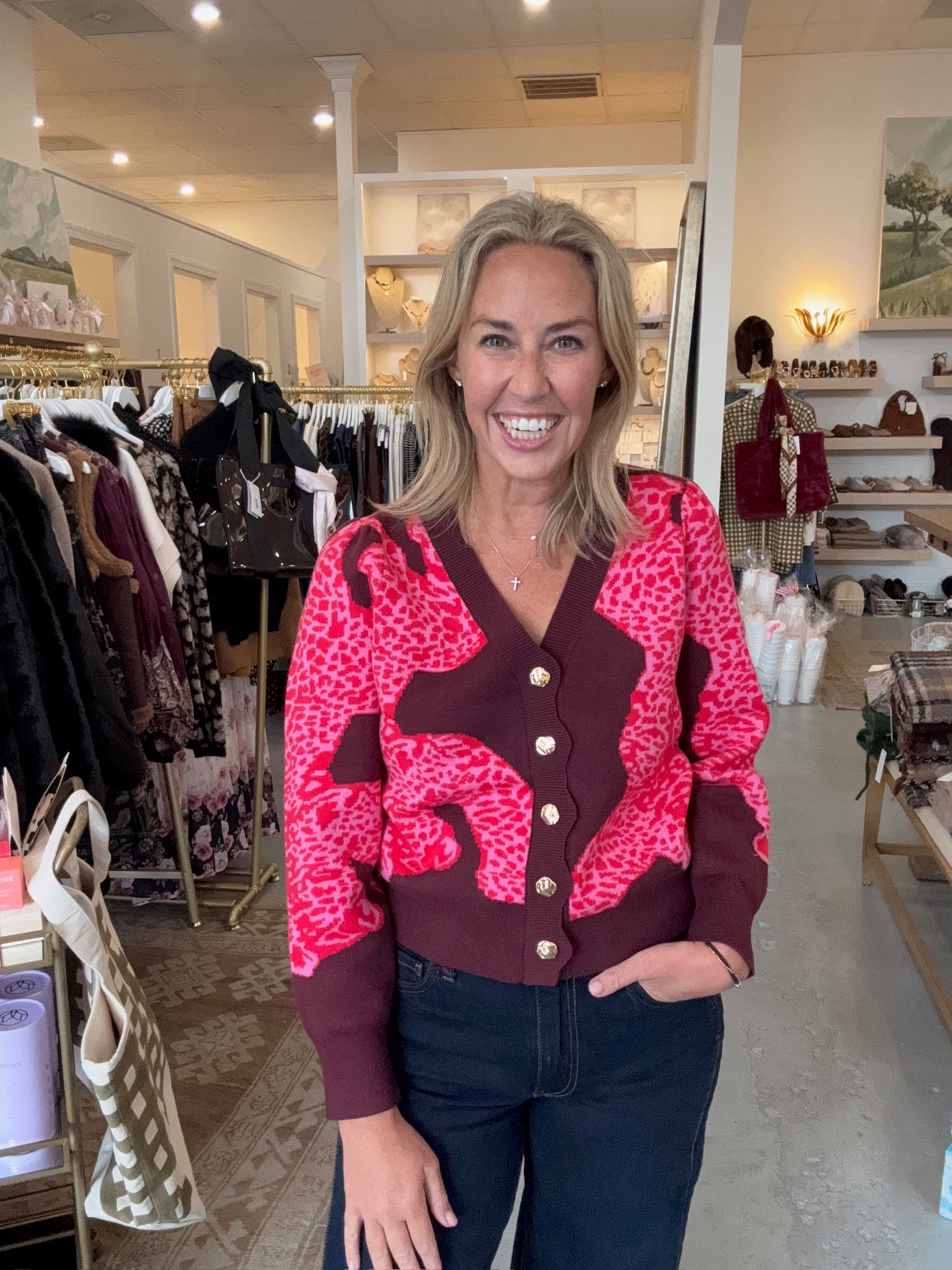 Jude Cardigan I Catwalk Pink