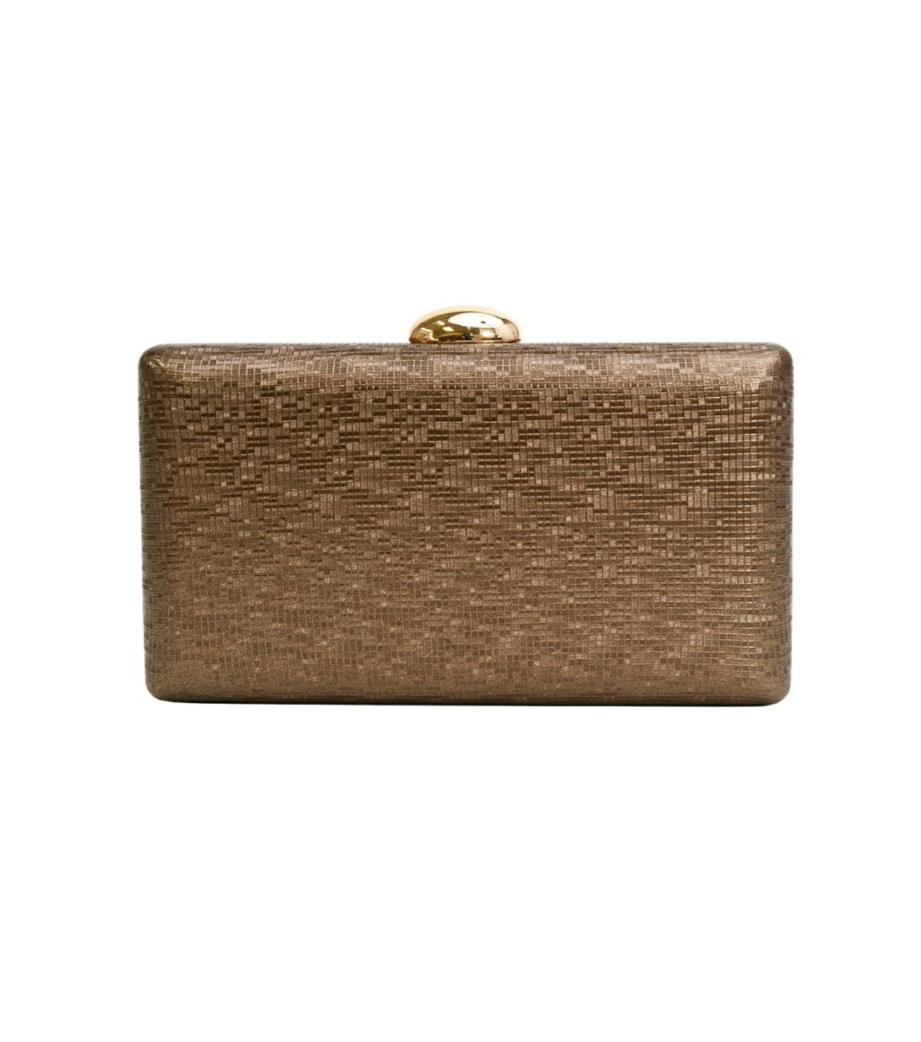 Hardcase Clutch Bag | Brown