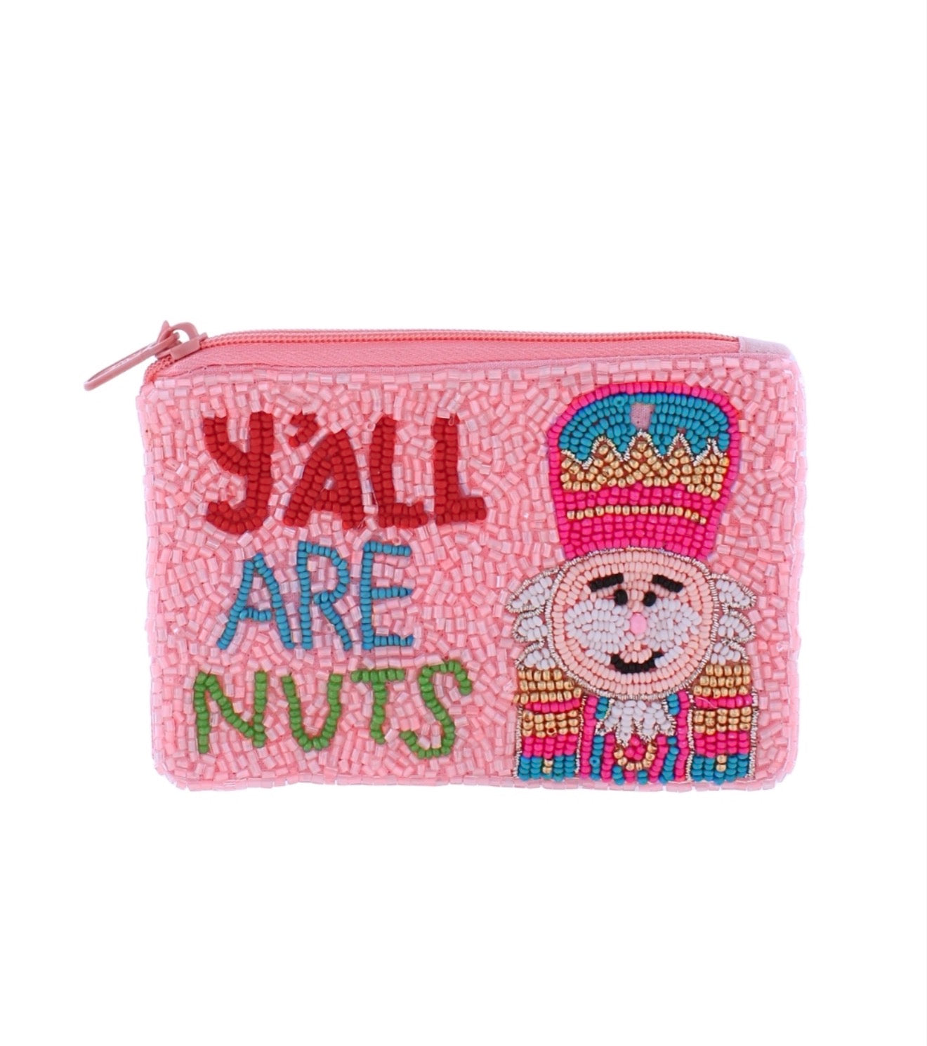 Christmas Nutcracker Coin Pouch | Pink