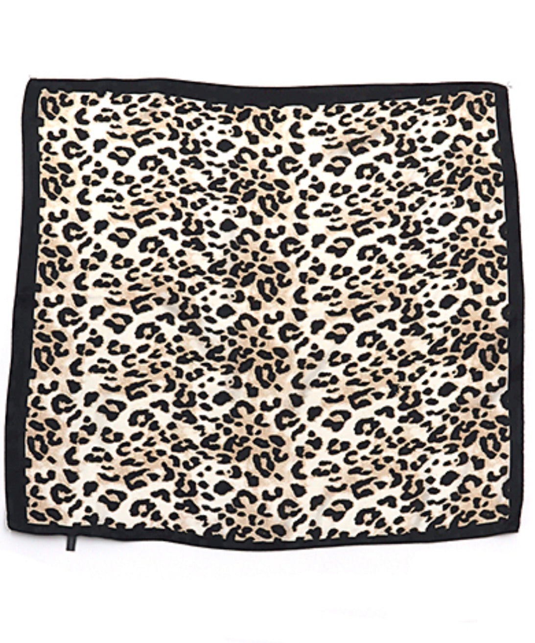 Cheetah Print Silky Bandana| Ivory