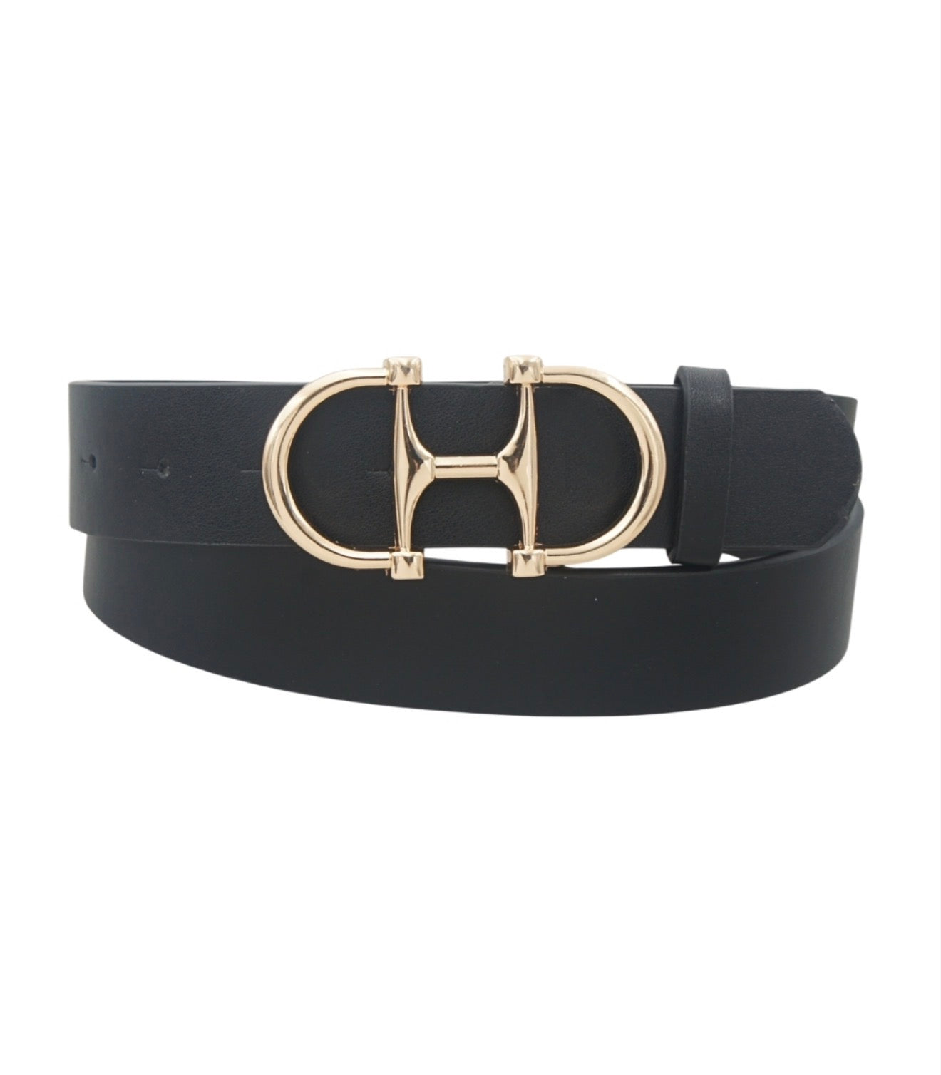 Lux Horsebit Buckle Belt | Black