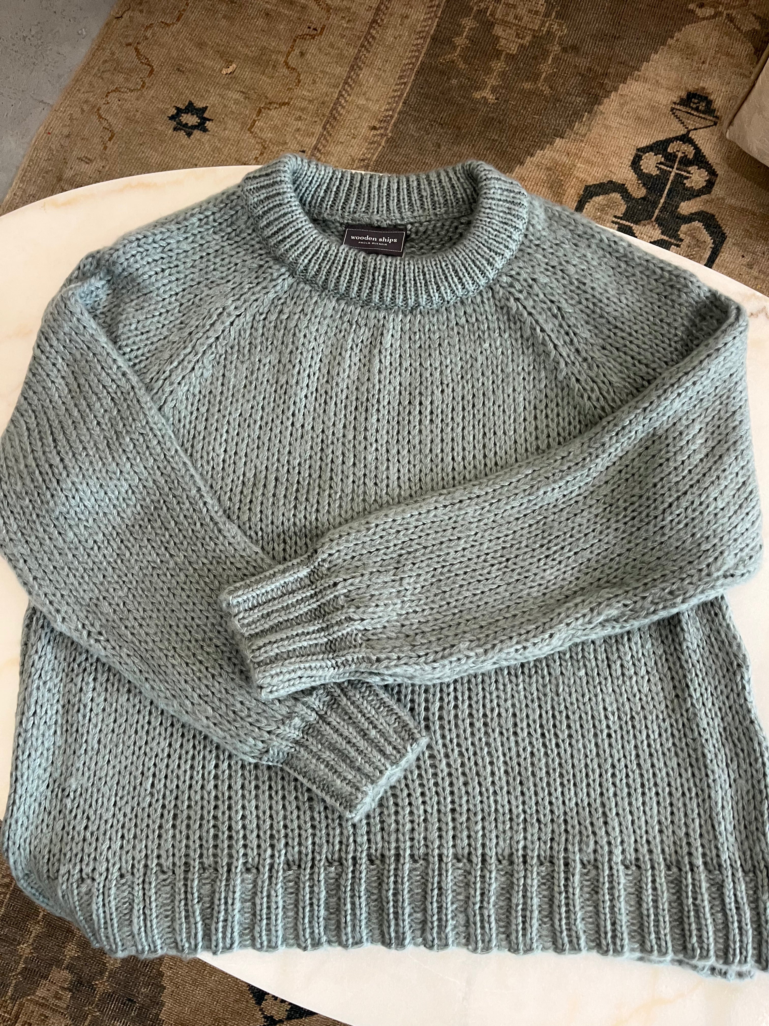 Luke Raglan Crew Sweater | Sage