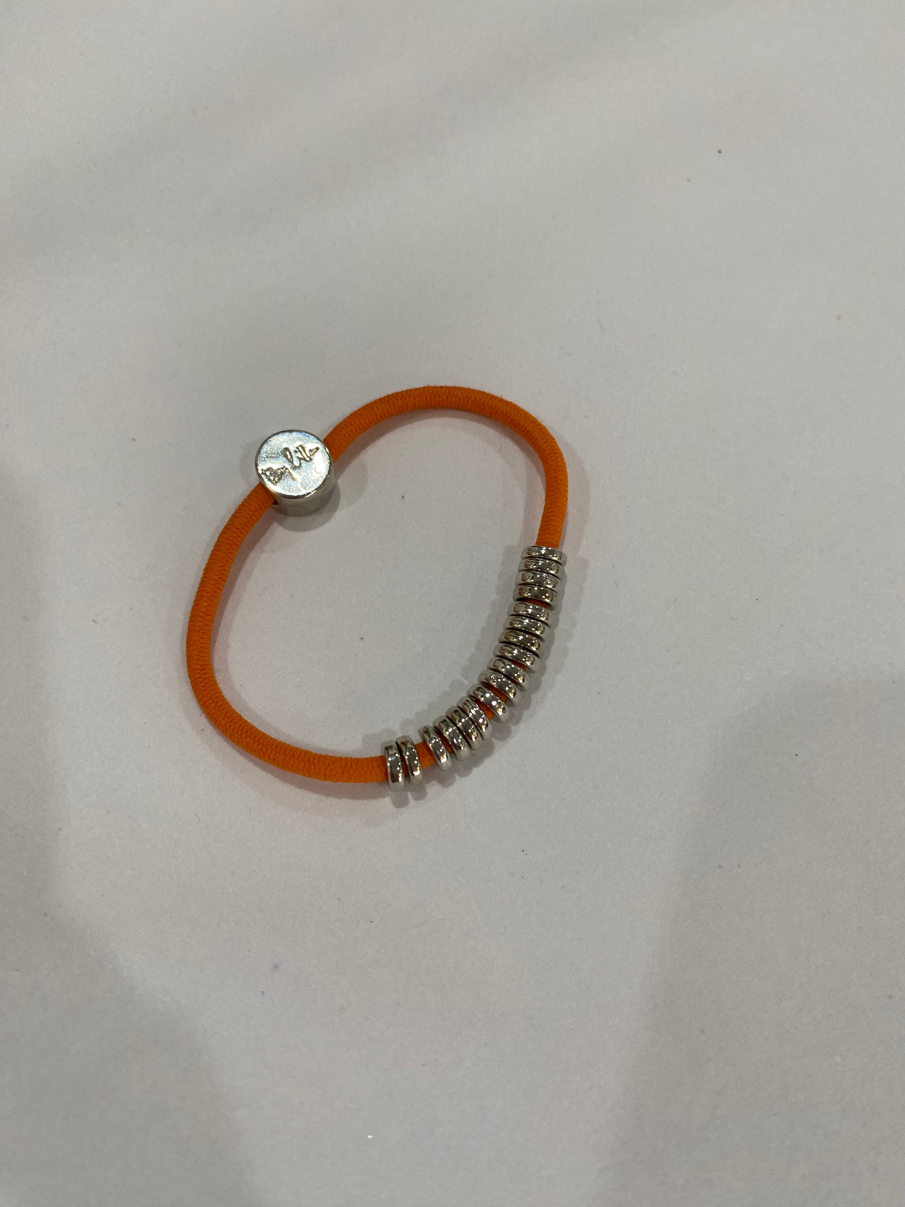 Orange bylilla hair tie bracelet