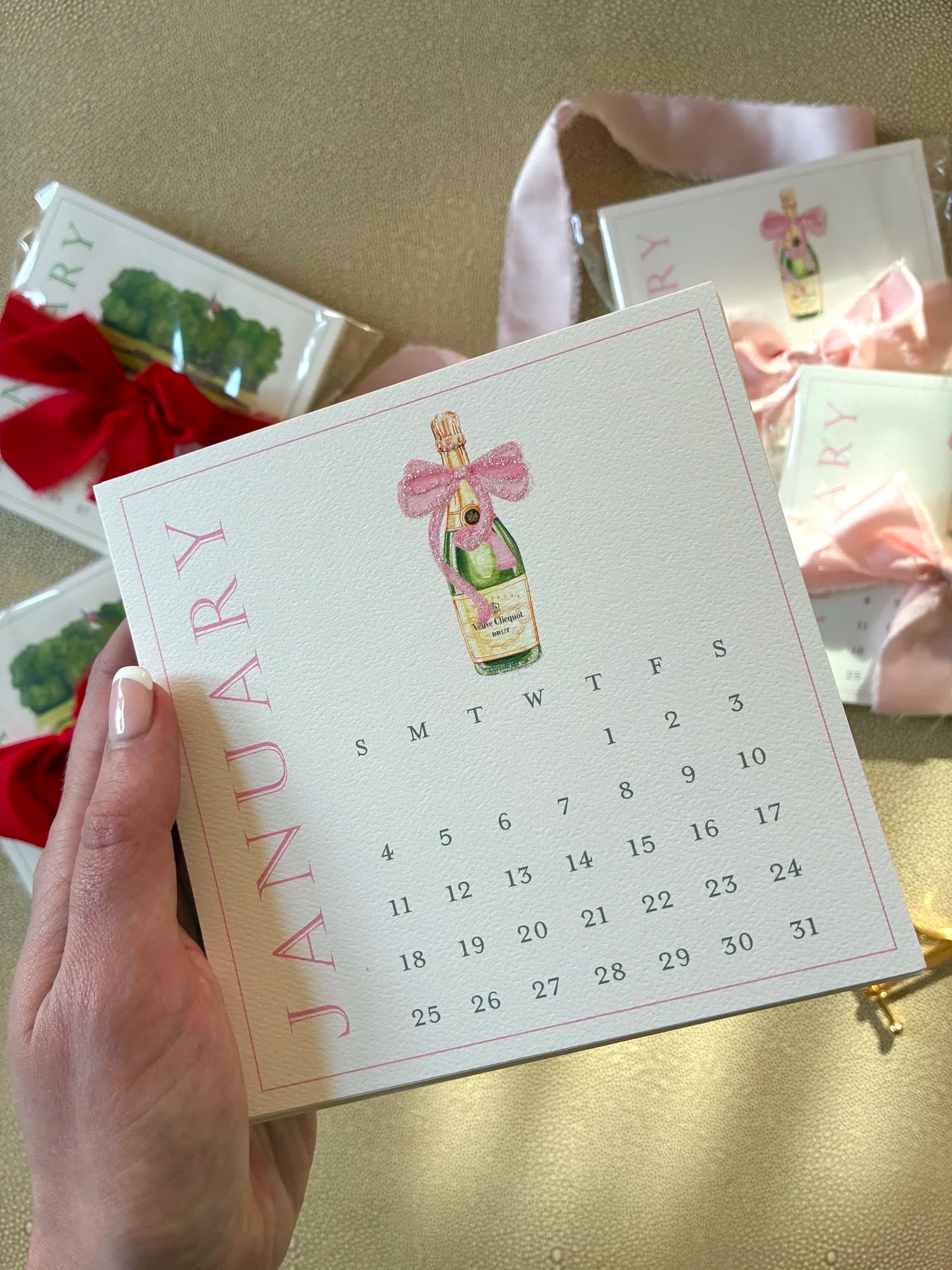 Glitter 2026 Desk Calendar